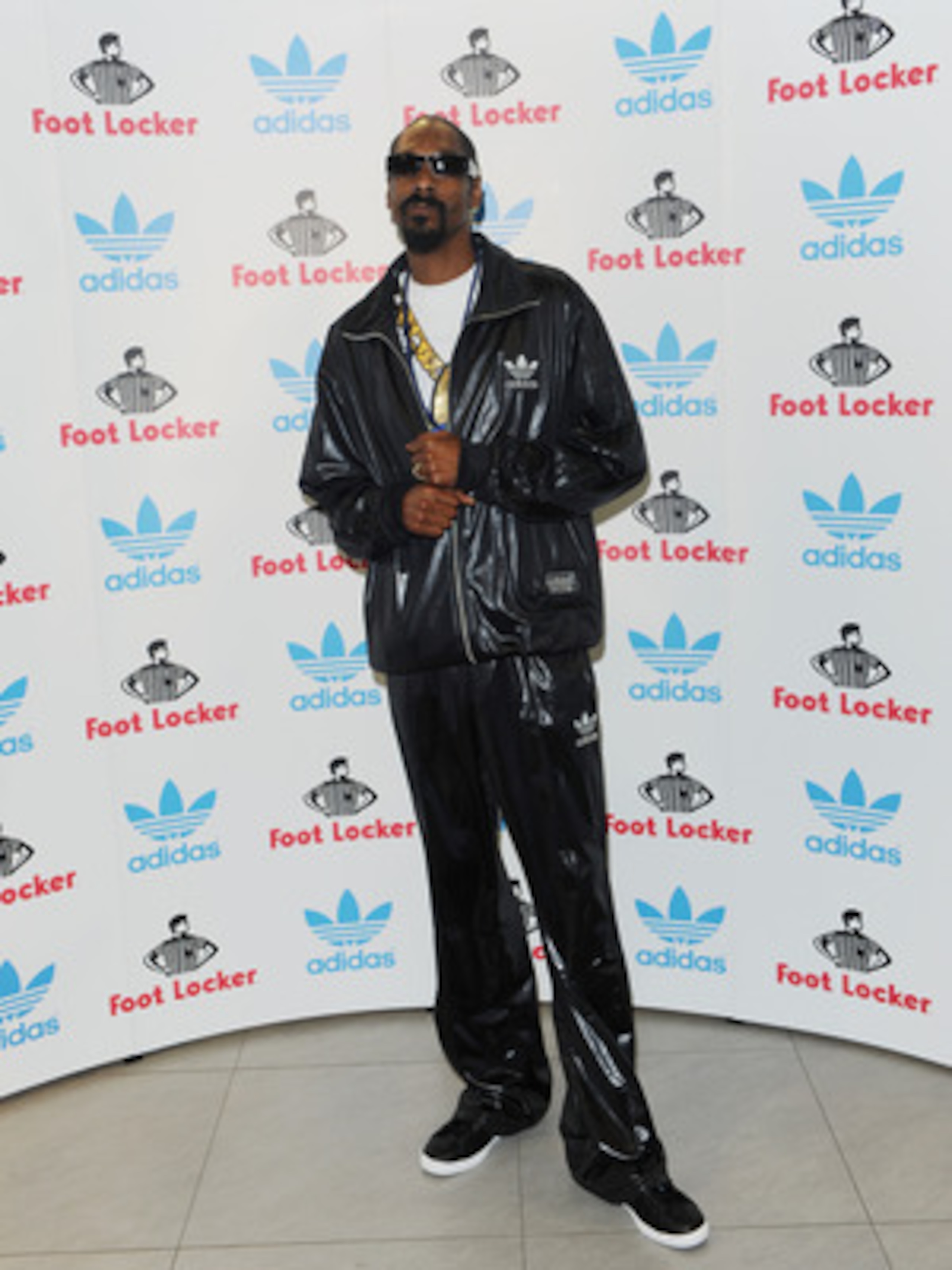 LONDON, ENGLAND - JULY 09:  Snoop Dogg attends a Press conference for adidas at the Footlocker Oxford Street store on July 9, 2010 in London, England.  (Photo by Ian Gavan/Getty Images for adidas)