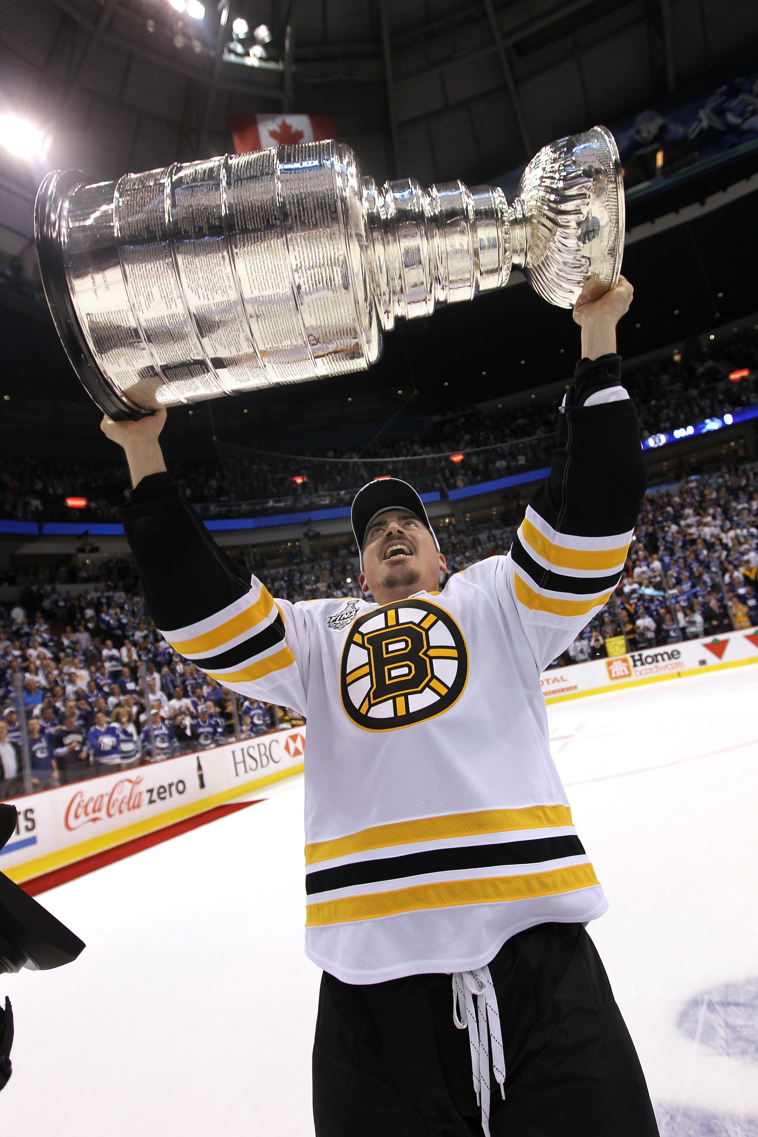 VANCOUVER, BC - JUNE 15:  Tomas Kaberle #12 of the Boston Bruins celebrates with the Stanley Cup after defeating the Vancouver Canucks in Game Seven of the 2011 NHL Stanley Cup Final at Rogers Arena on June 15, 2011 in Vancouver, British Columbia, Canada.