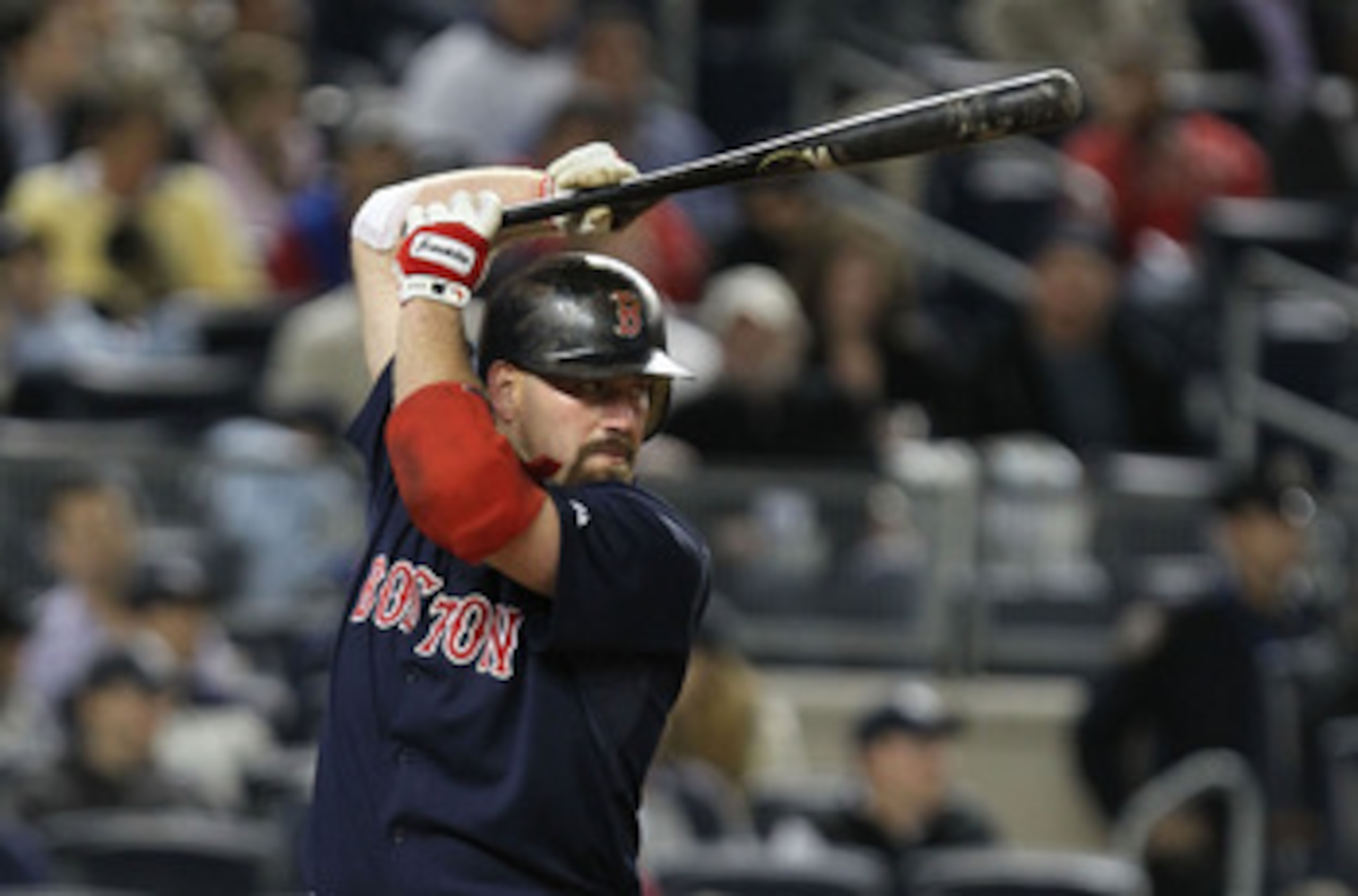 NEW YORK, NY - MAY 13:  Kevin Youkilis #20 of the Boston Red Sox in action against the New York Yankees during their game on May 13, 2011 at Yankee Stadium in the Bronx borough of New York City.  (Photo by Al Bello/Getty Images)