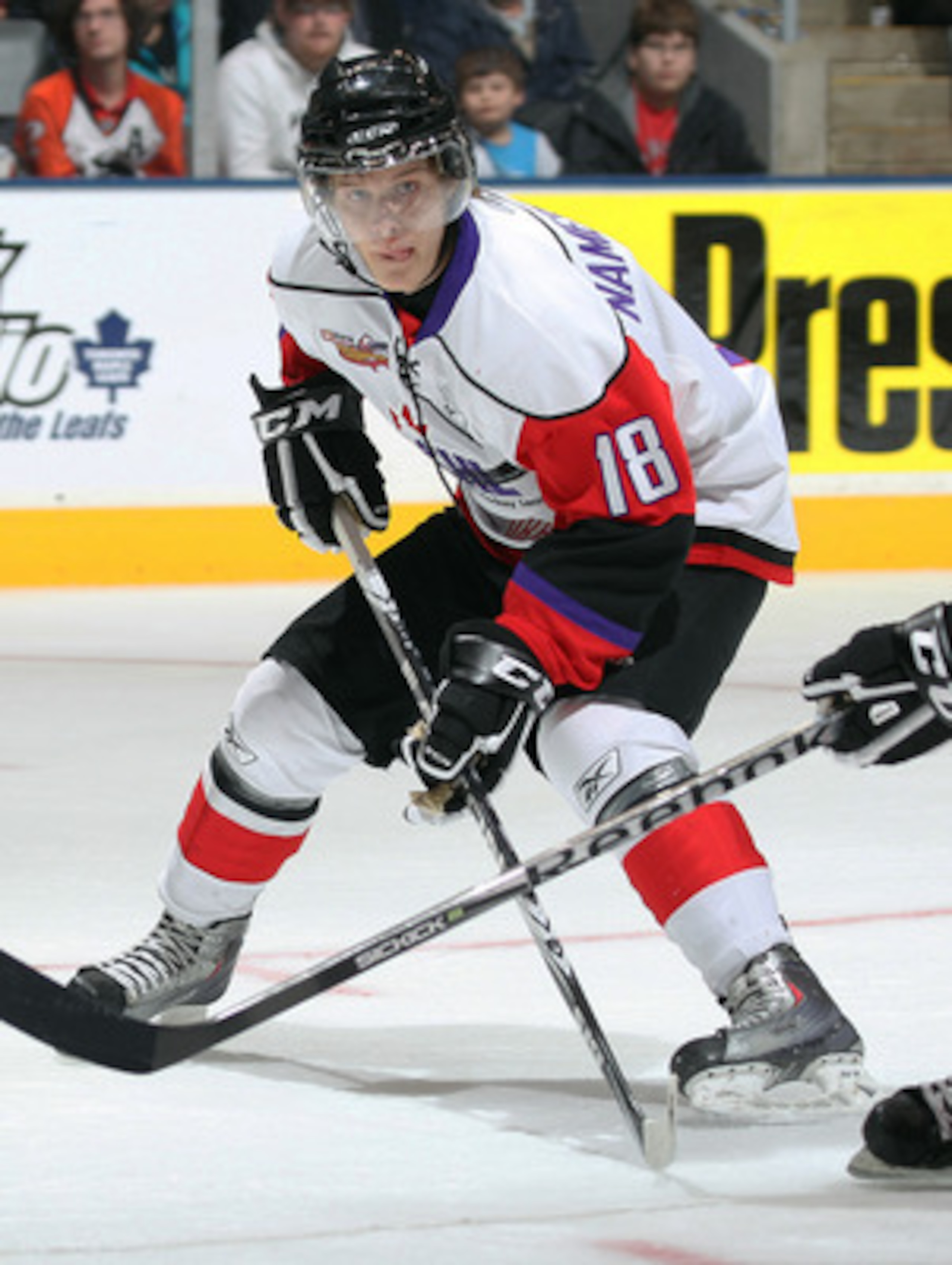 TORONTO, CAN - JANUARY 19:  Vladislav Namestnikov #18 of Team Orr skates in a game against Team Cherry in the 2011 Home Hardware Top Prospects game on January 19, 2011 at the Air Canada Centre in Toronto, Canada. Team Orr defeated Team Cherry 7-1. (Photo