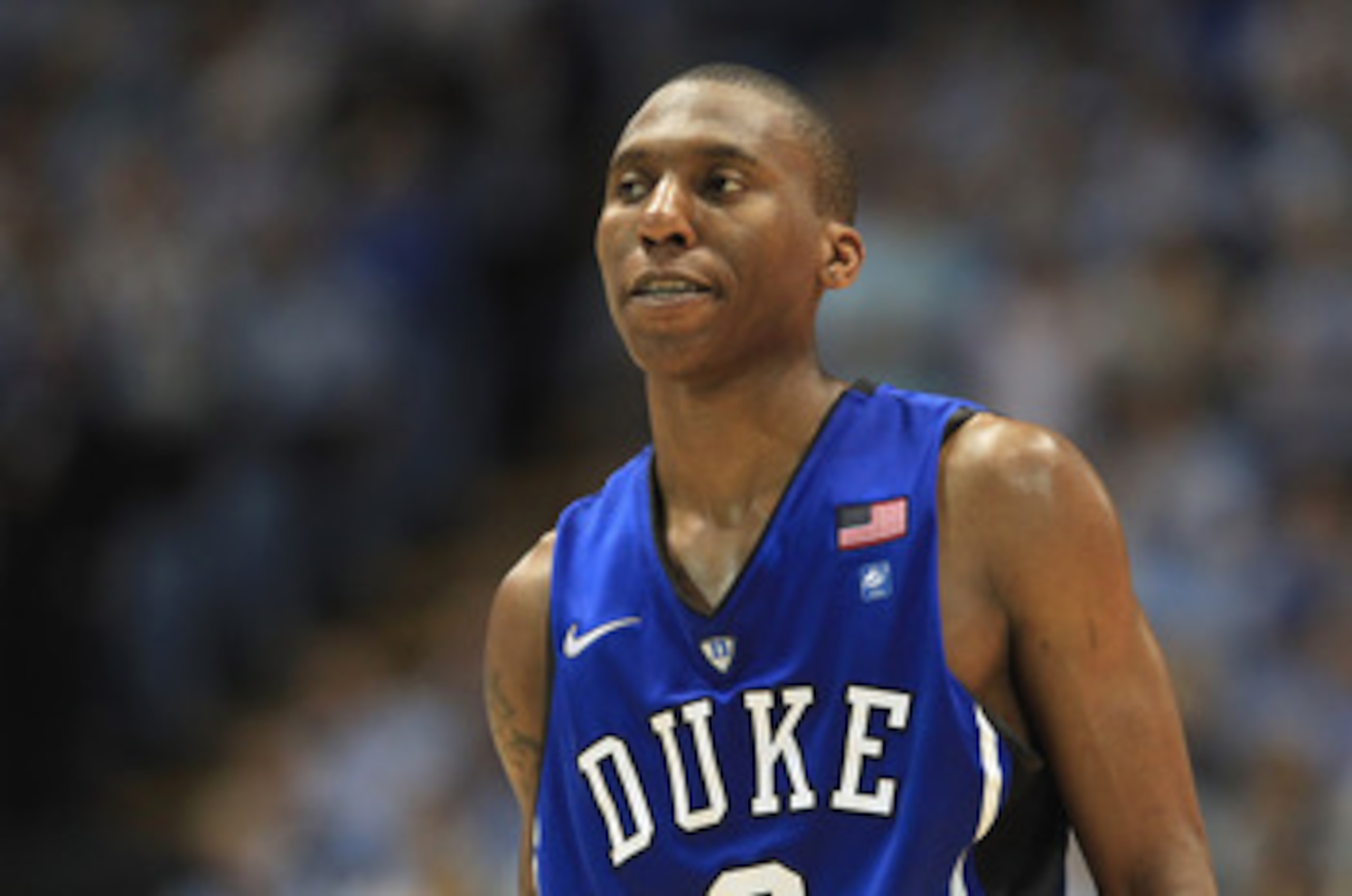 CHAPEL HILL, NC - MARCH 05:  Nolan Smith #2 of the Duke Blue Devils watches on against the North Carolina Tar Heels during their game at the Dean E. Smith Center on March 5, 2011 in Chapel Hill, North Carolina.  (Photo by Streeter Lecka/Getty Images)