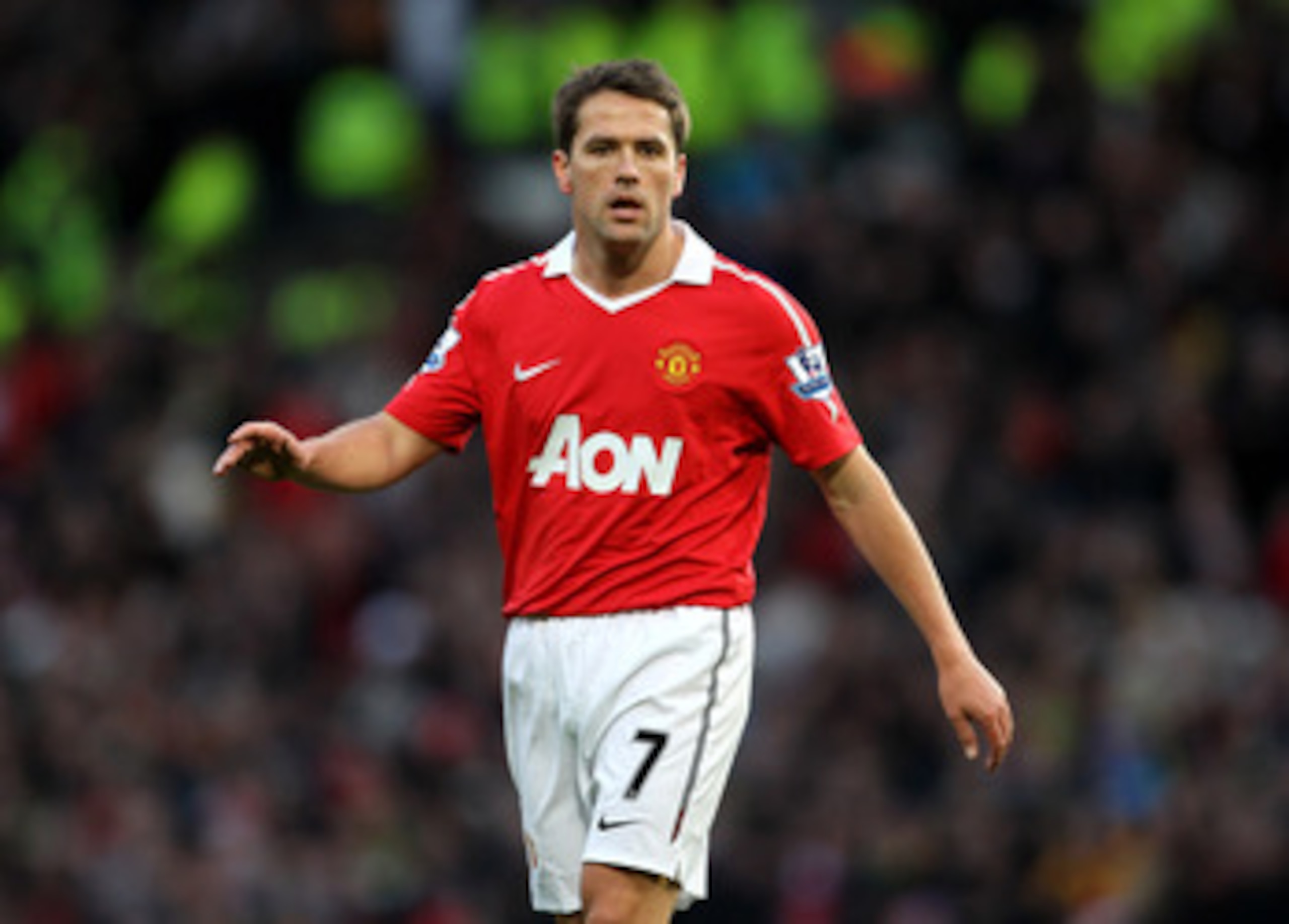 MANCHESTER, ENGLAND - JANUARY 09:  Michael Owen of Manchester United looks on during the FA Cup sponsored by E.ON 3rd round match between Manchester United and Liverpool at Old Trafford on January 9, 2011 in Manchester, England. (Photo by Alex Livesey/Get