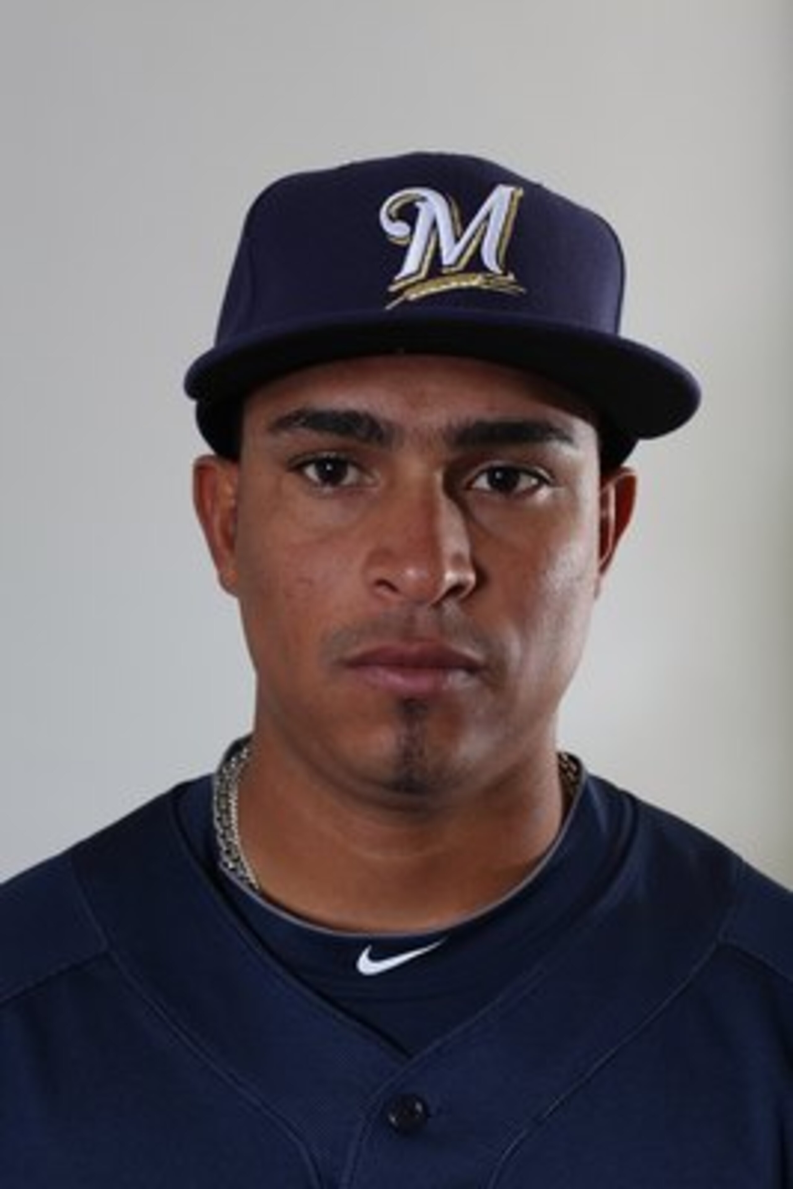 MARYVALE, AZ - MARCH 01:  Amaury Rivas #58 poses for a portrait during the Milwaukee Brewers Photo Day at the Maryvale  Baseball Park on March 1, 2010 in Maryvale, Arizona.  (Photo by Jonathan Ferrey/Getty Images)