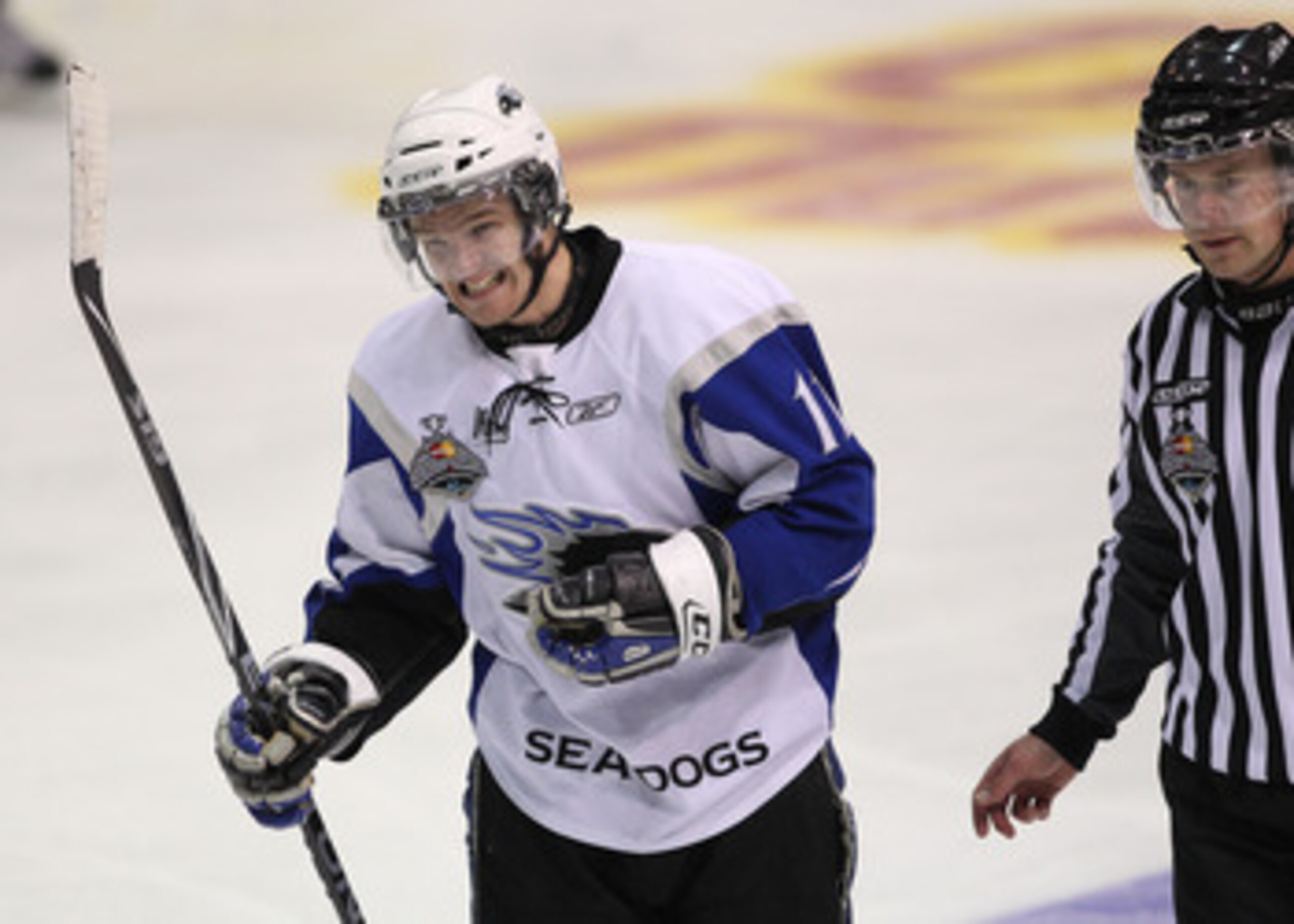 MISSISSAUGA, CANADA - MAY 20:  Jonathan Huberdeau #11 of the Saint John Sea Dogs takes a penalty against the Mississauga St. Michael's Majors in the opening game of the 2011 Mastercard Memorial Cup at the Hershey Centre in Mississauga, Canada. The Sea Dog