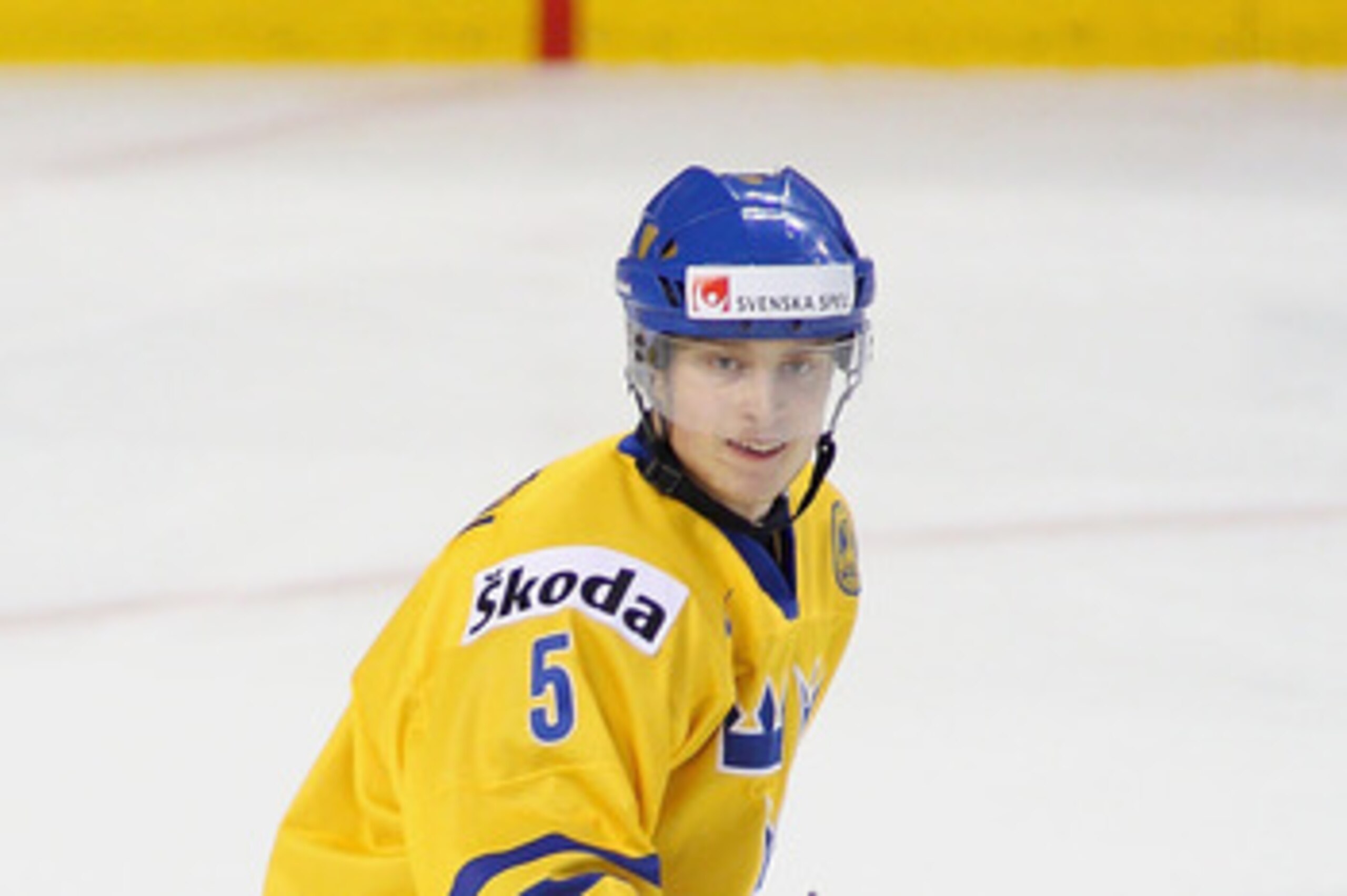 BUFFALO, NY - JANUARY 03: Adam Larsson #5 of Sweden skates against Russia during the 2011 IIHF World U20 Championship Semi Final game between Sweden and Russia on January 3, 2011 in Buffalo, New York. Russia won 4-3 and faces Canada in the gold medal game BUFFALO, NY - JANUARY 03: Adam Larsson #5 of Sweden skates against Russia during the 2011 IIHF World U20 Championship Semi Final game between Sweden and Russia on January 3, 2011 in Buffalo, New York. Russia won 4-3 and faces Canada in the gold medal game