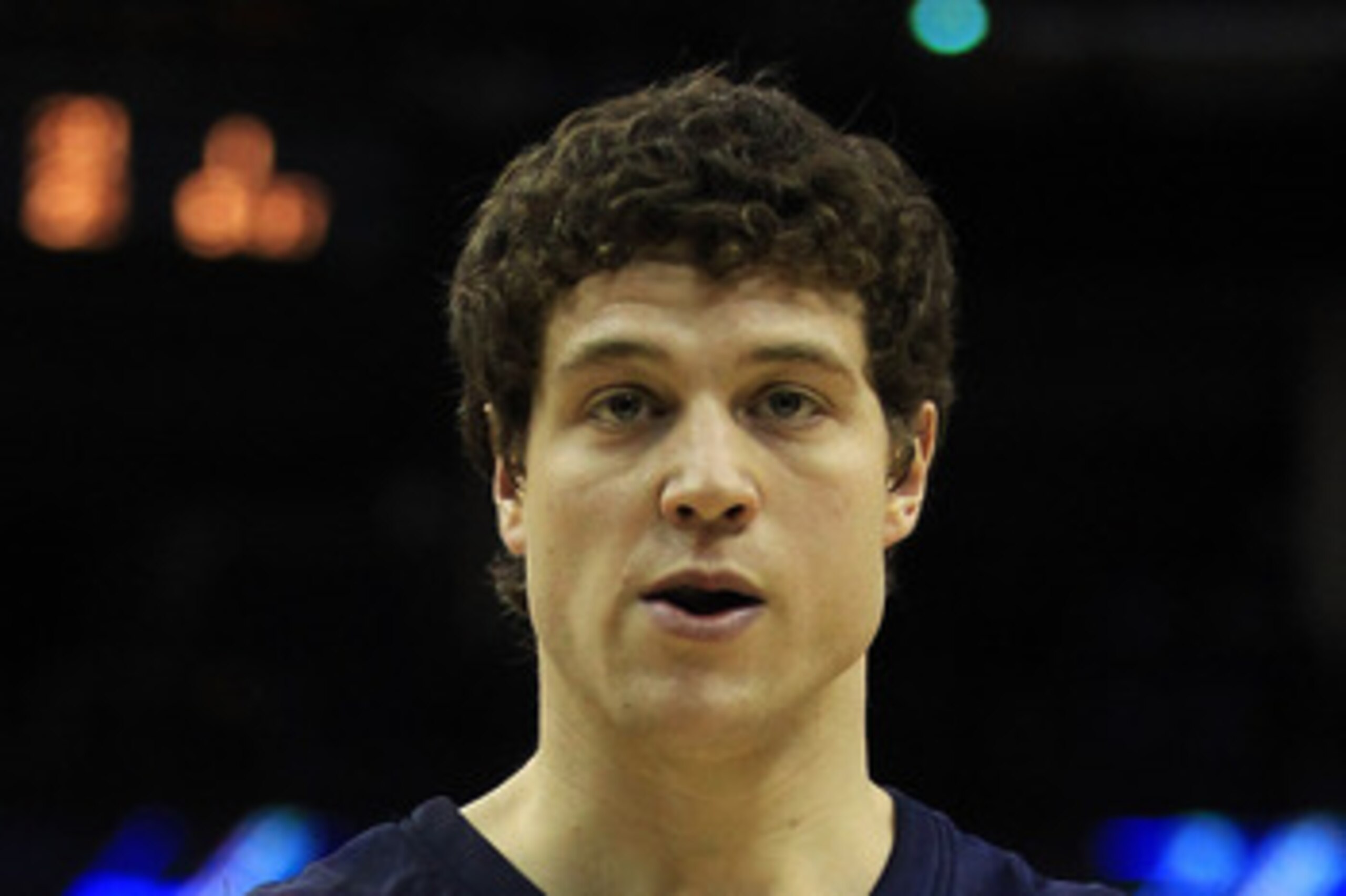 NEW ORLEANS, LA - MARCH 24:  Jimmer Fredette #32 of the Brigham Young Cougars celebrates against the Florida Gators during the Southeast regional of the 2011 NCAA men's basketball tournament at New Orleans Arena on March 24, 2011 in New Orleans, Louisiana