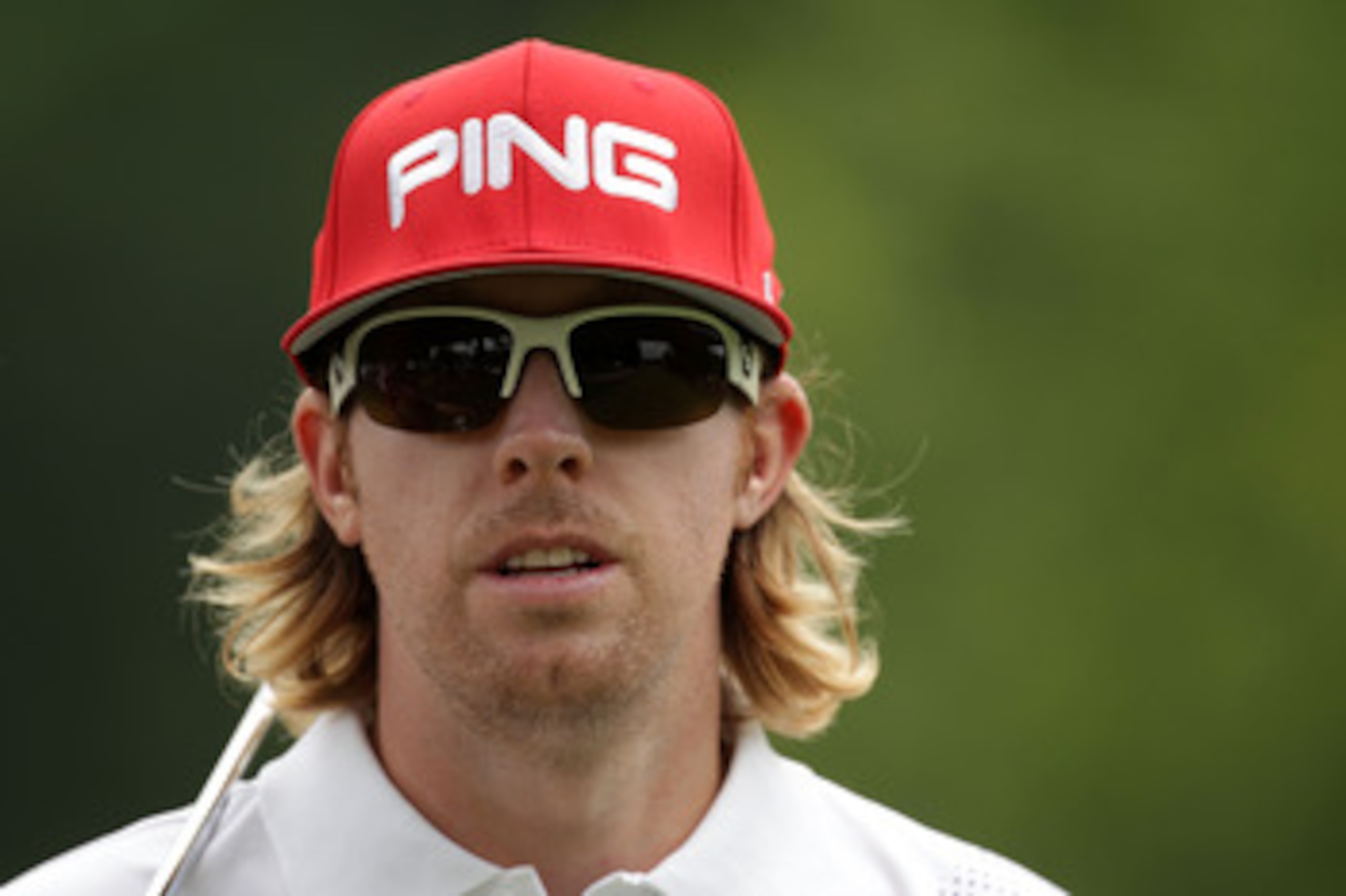 BETHESDA, MD - JUNE 16:  Hunter Mahan walks off the eighth tee during the first round of the 111th U.S. Open at Congressional Country Club on June 16, 2011 in Bethesda, Maryland.  (Photo by Ross Kinnaird/Getty Images)