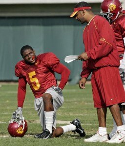 USC RB Reggie Bush and Coach Todd McNair