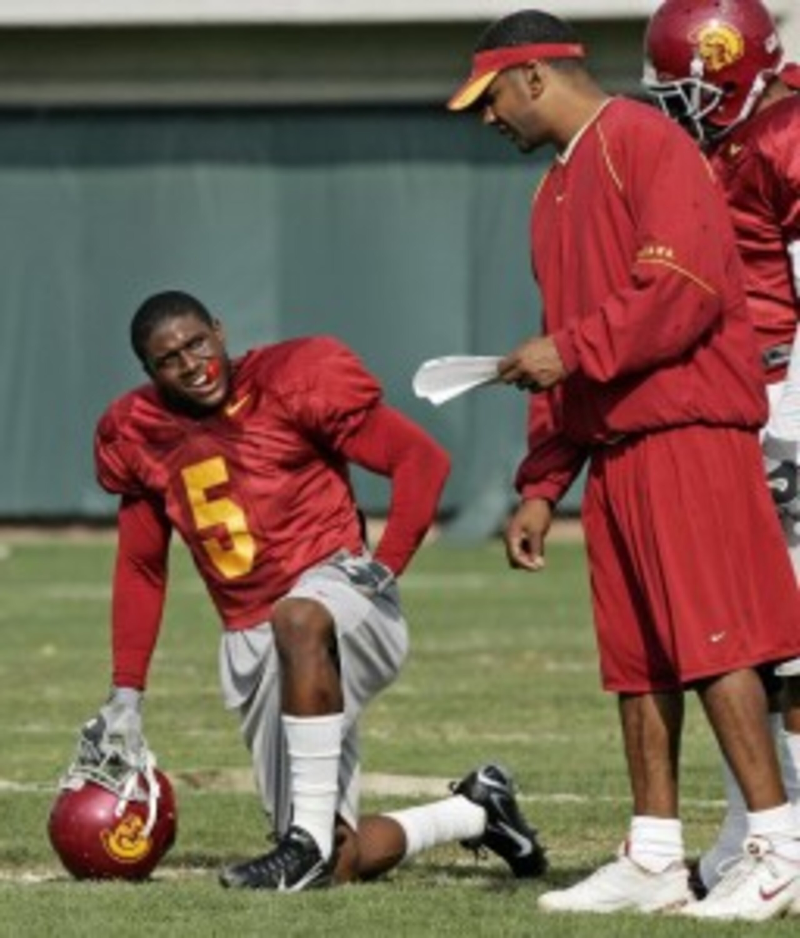USC RB Reggie Bush and Coach Todd McNair