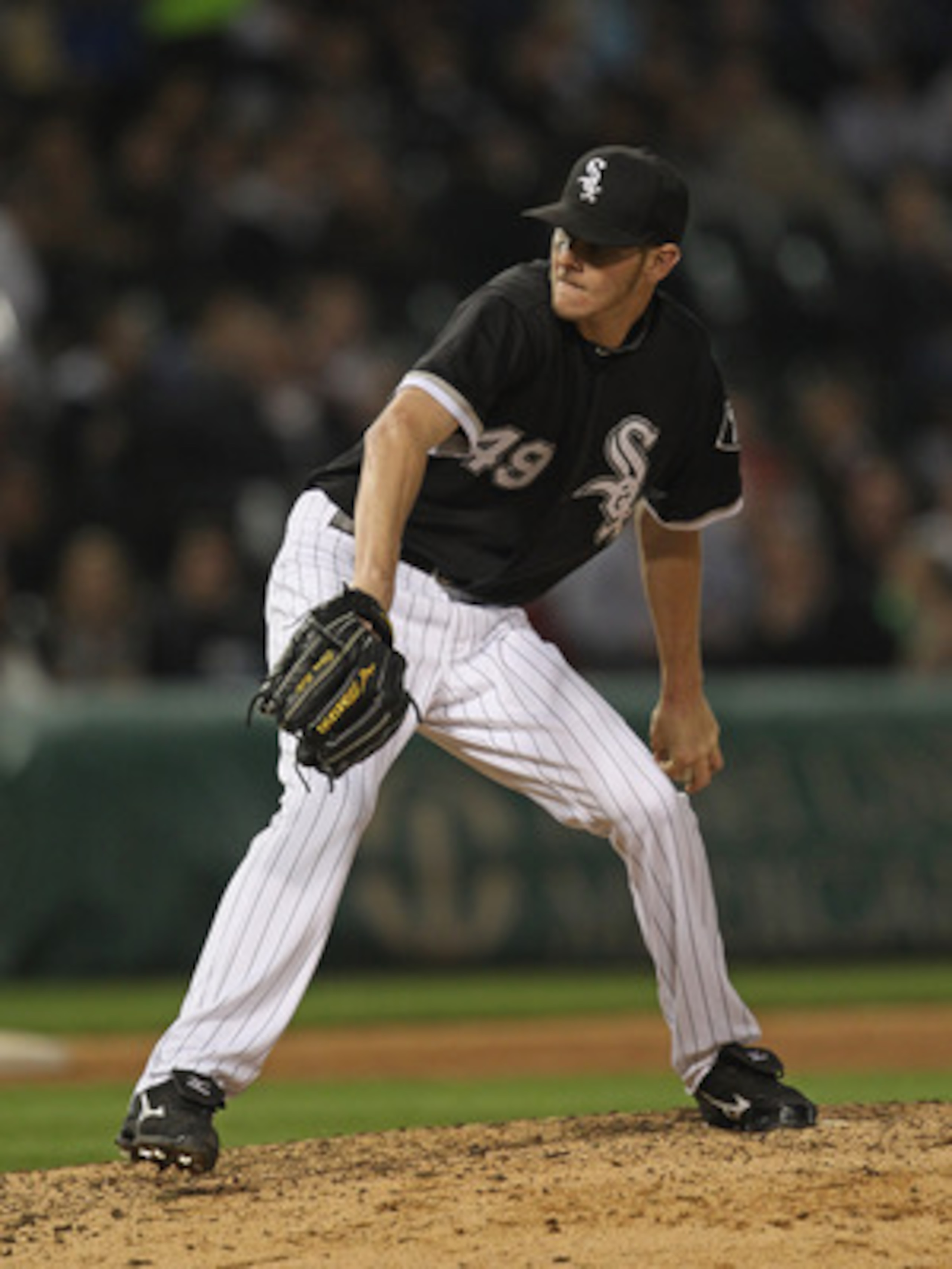 CHICAGO, IL - JUNE 10: Chris Sale #49 of the Chicago White Sox pitches against the Oakland Athletics at U.S. Cellular Field on June 10, 2011 in Chicago, Illinois. The Athletics defeated the White Sox 7-5. (Photo by Jonathan Daniel/Getty Images) CHICAGO, IL - JUNE 10: Chris Sale #49 of the Chicago White Sox pitches against the Oakland Athletics at U.S. Cellular Field on June 10, 2011 in Chicago, Illinois. The Athletics defeated the White Sox 7-5. (Photo by Jonathan Daniel/Getty Images)
