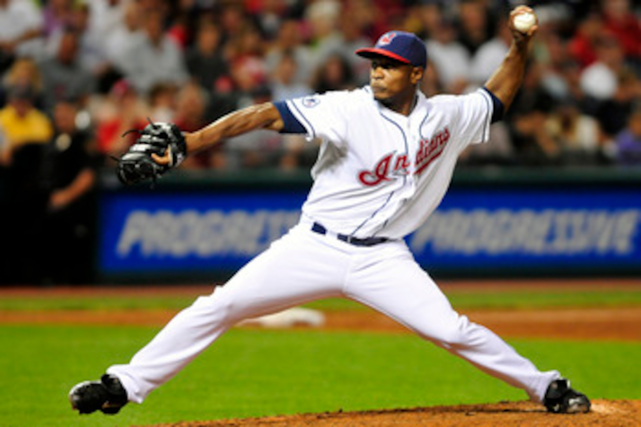 CLEVELAND, OH - JUNE 17:  Tony Sipp #46 of the Cleveland Indians pitches during the ninth inning against the Pittsburgh Pirates at Progressive Field on June 17, 2011 in Cleveland, Ohio. The Indians defeated the Pirates 5-1. (Photo by Jason Miller/Getty Im