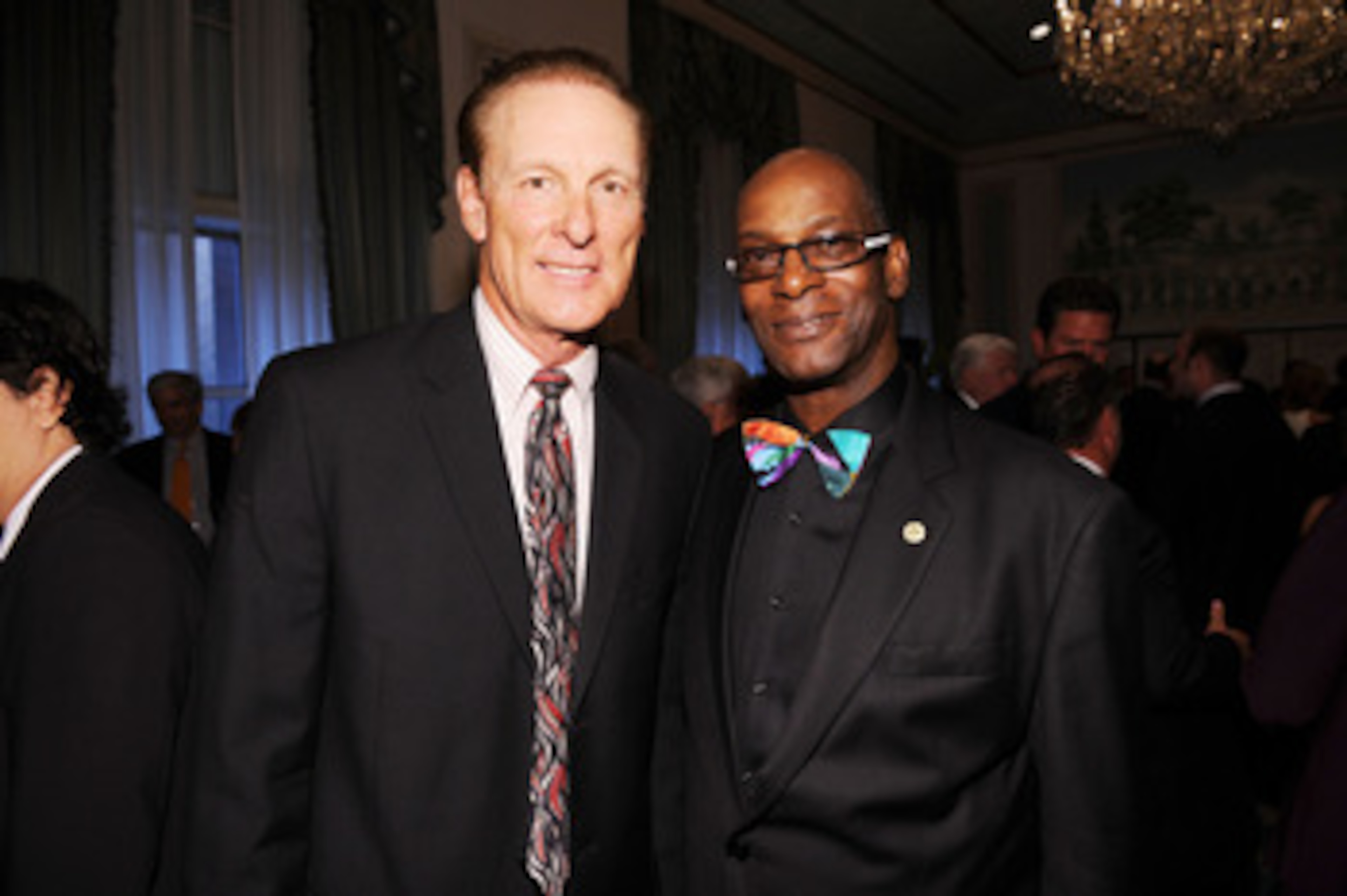 NEW YORK - SEPTEMBER 27: Former professional NBA player Rick Barry and former olympian Bob Beamon attend the 25th Great Sports Legends Dinner to benefit The Buoniconti Fund to Cure Paralysis at The Waldorf=Astoria on September 27, 2010 in New York City. NEW YORK - SEPTEMBER 27: Former professional NBA player Rick Barry and former olympian Bob Beamon attend the 25th Great Sports Legends Dinner to benefit The Buoniconti Fund to Cure Paralysis at The Waldorf=Astoria on September 27, 2010 in New York City.