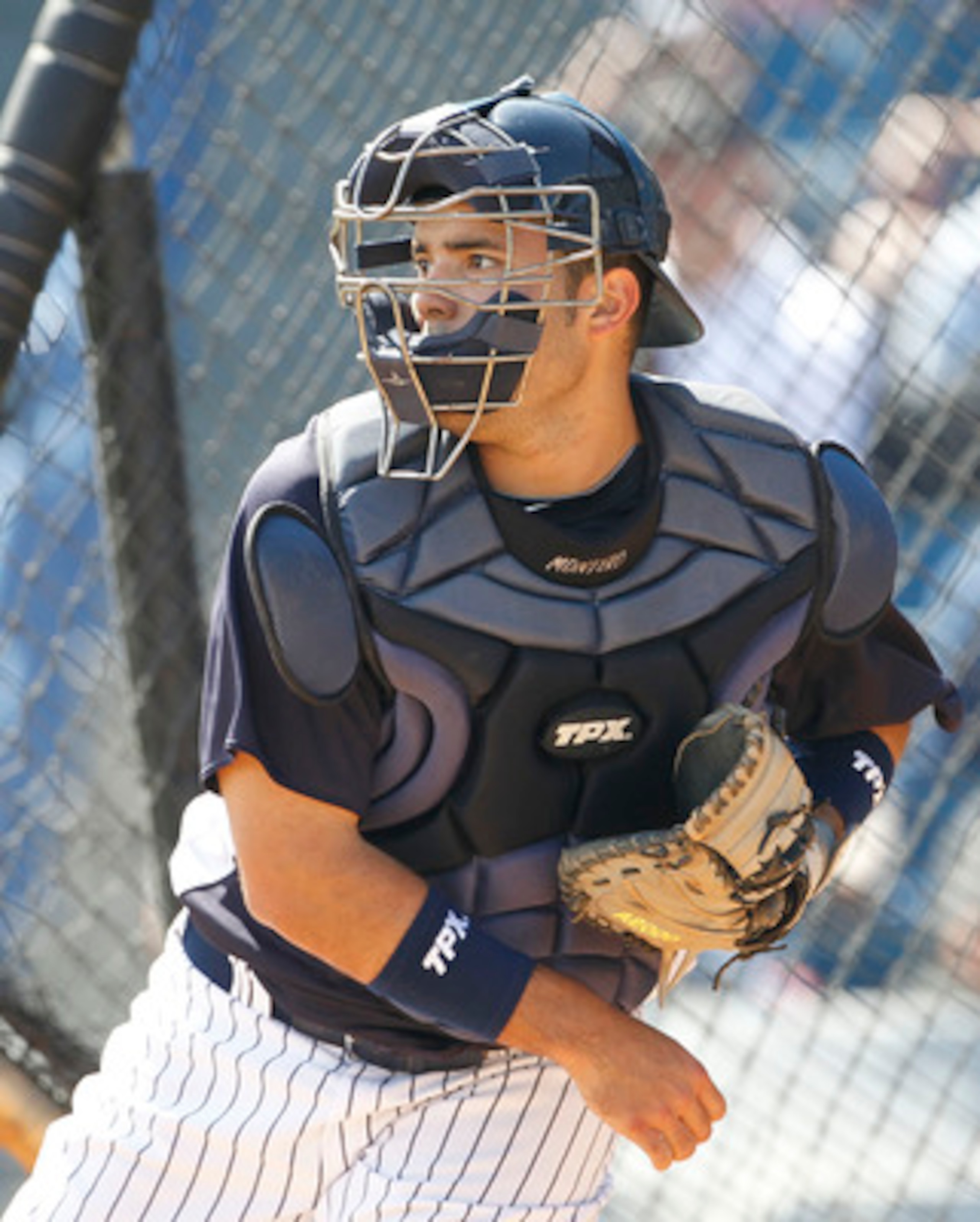 TAMPA, FL - FEBRUARY 21:  Jesus Montero #83 of the New York Yankees works out during the second day of full teams workouts at Spring Training on February 21, 2011 at the George M. Steinbrenner Field in Tampa, Florida.  (Photo by Leon Halip/Getty Images)