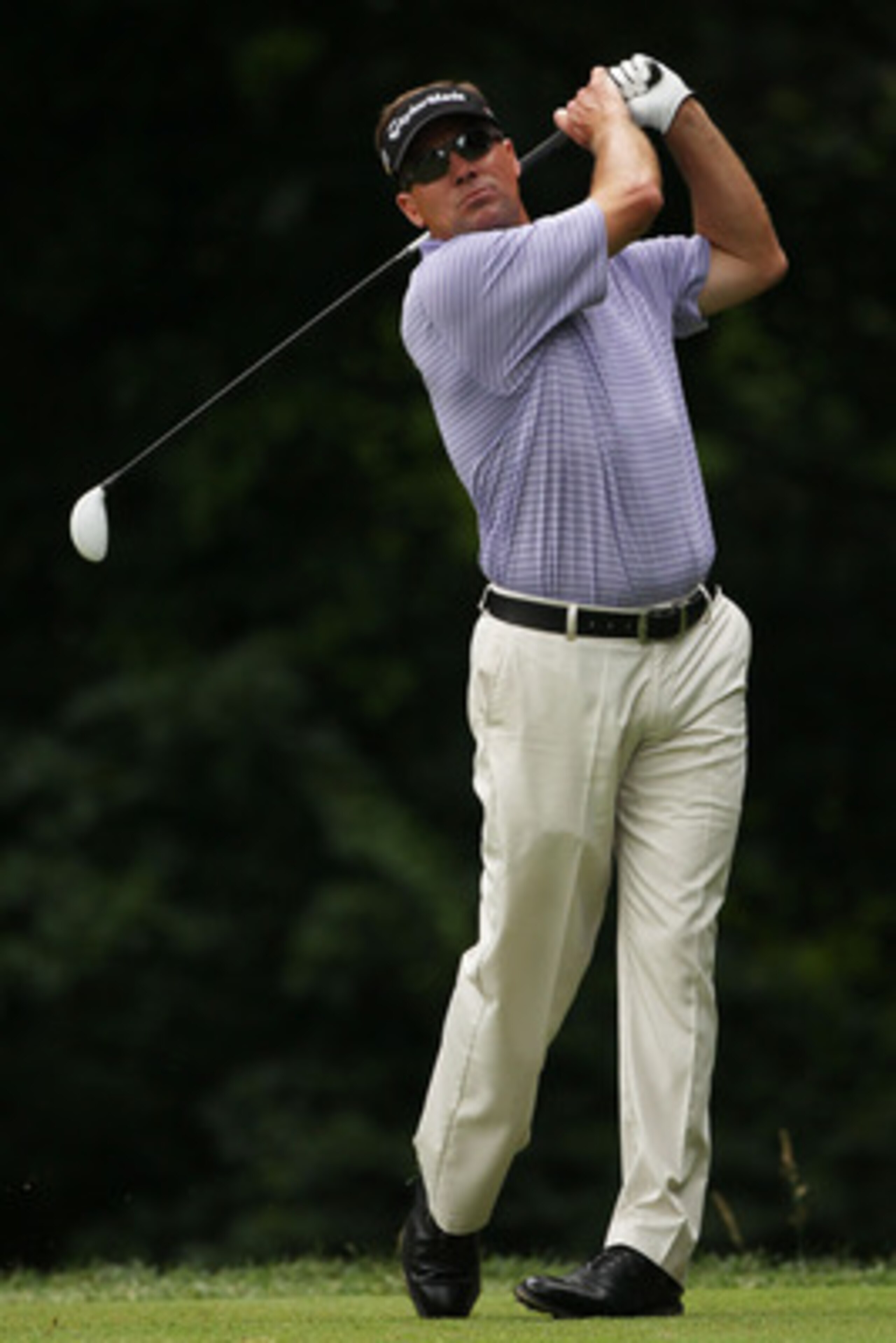 BETHESDA, MD - JUNE 18:  Brandt Jobe hits hit tee shot on the 14th hole during the third round of the 111th U.S. Open at Congressional Country Club on June 18, 2011 in Bethesda, Maryland.  (Photo by Andrew Redington/Getty Images)