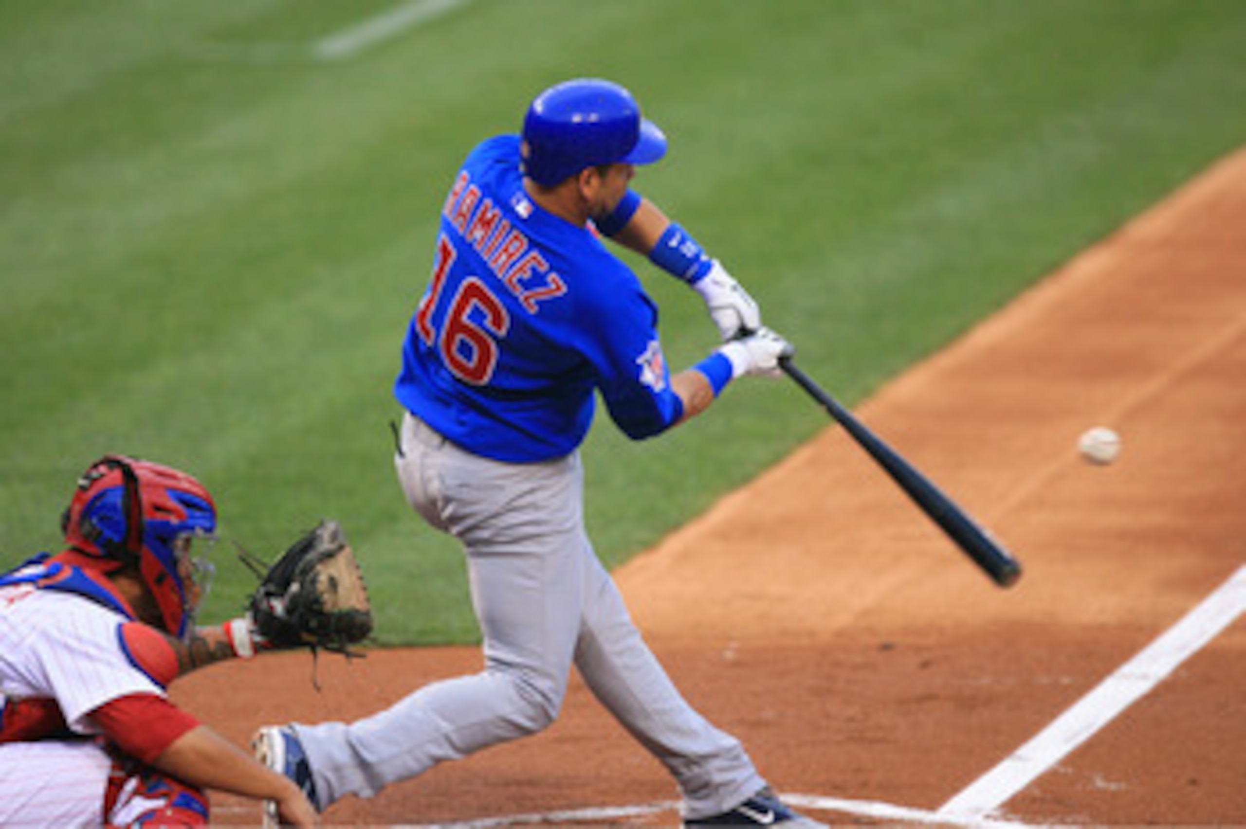 PHILADELPHIA - JUNE 9: Third baseman Aramis Ramirez #16 of the Chicago Cubs bats during a game against the Philadelphia Phillies at Citizens Bank Park on June 9, 2011 in Philadelphia, Pennsylvania. (Photo by Hunter Martin/Getty Images)
