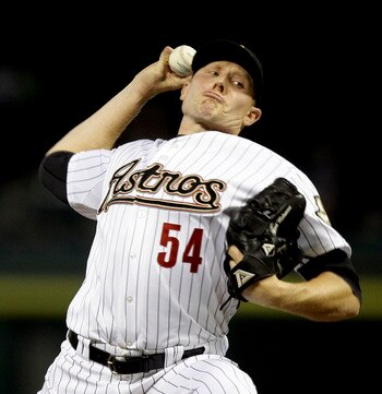 HOUSTON - JUNE 08:  Pitcher Mark Melancon #54 of the Houston Astros throws against the St. Louis Cardinals at Minute Maid Park on June 8, 2011 in Houston, Texas.  (Photo by Bob Levey/Getty Images)