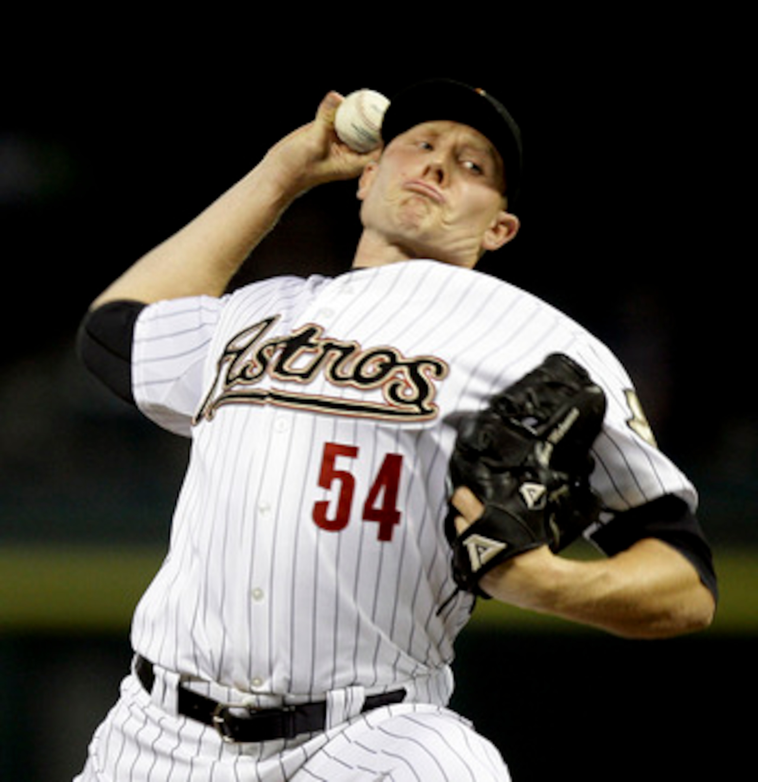 HOUSTON - JUNE 08:  Pitcher Mark Melancon #54 of the Houston Astros throws against the St. Louis Cardinals at Minute Maid Park on June 8, 2011 in Houston, Texas.  (Photo by Bob Levey/Getty Images)