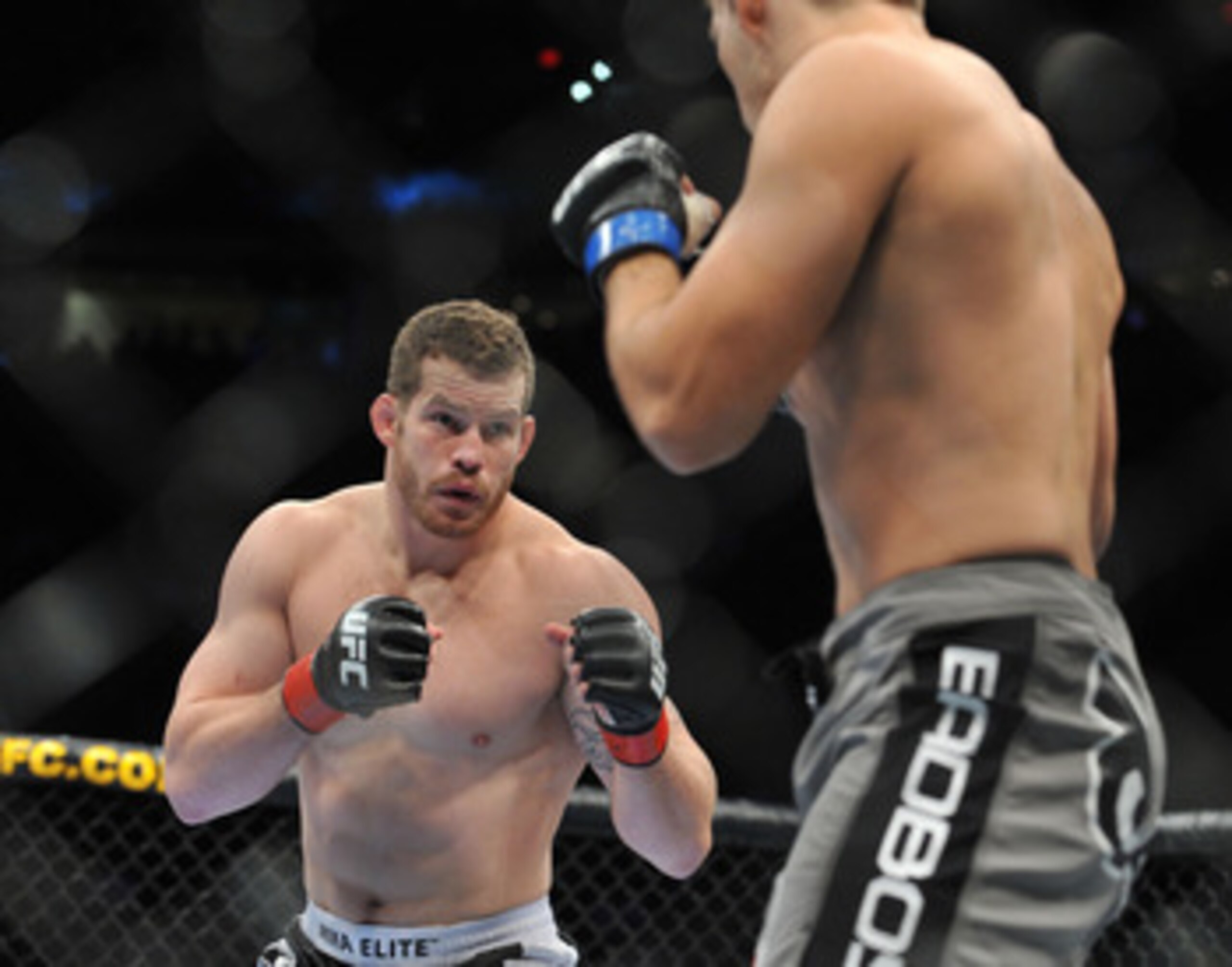 PORTLAND, OR - AUGUST 29: UFC fighter Nate Marquardt (L) battles UFC fighter Demian Maia (R) during their Middleweight bout at UFC 102: Couture vs. Nogueira at the Rose Garden Arena on August 29, 2009 in Portland, Oregon. (Photo by Jon Kopaloff/Getty I PORTLAND, OR - AUGUST 29: UFC fighter Nate Marquardt (L) battles UFC fighter Demian Maia (R) during their Middleweight bout at UFC 102: Couture vs. Nogueira at the Rose Garden Arena on August 29, 2009 in Portland, Oregon. (Photo by Jon Kopaloff/Getty I