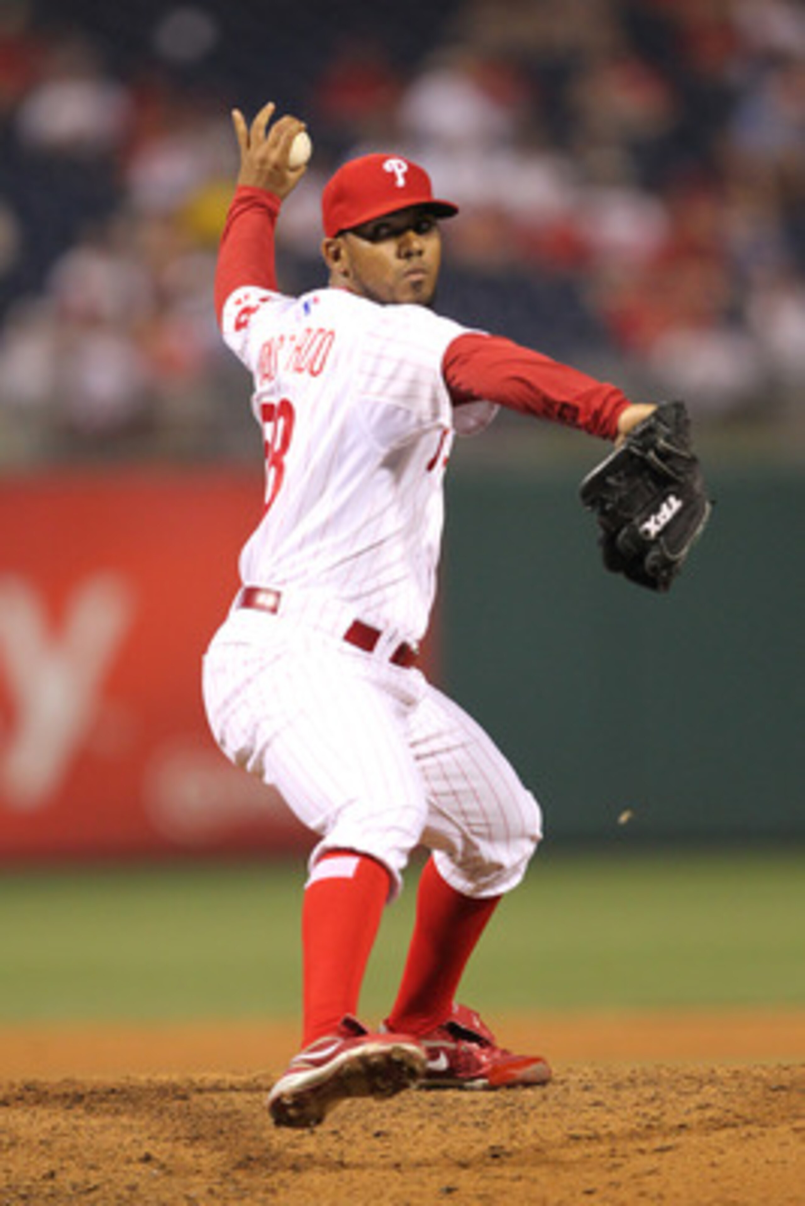 PHILADELPHIA - JUNE 9: Relief pitcher Antonio Bastardo #58 of the Philadelphia Phillies throws a pitch during a game against the Chicago Cubs at Citizens Bank Park on June 9, 2011 in Philadelphia, Pennsylvania. (Photo by Hunter Martin/Getty Images)
