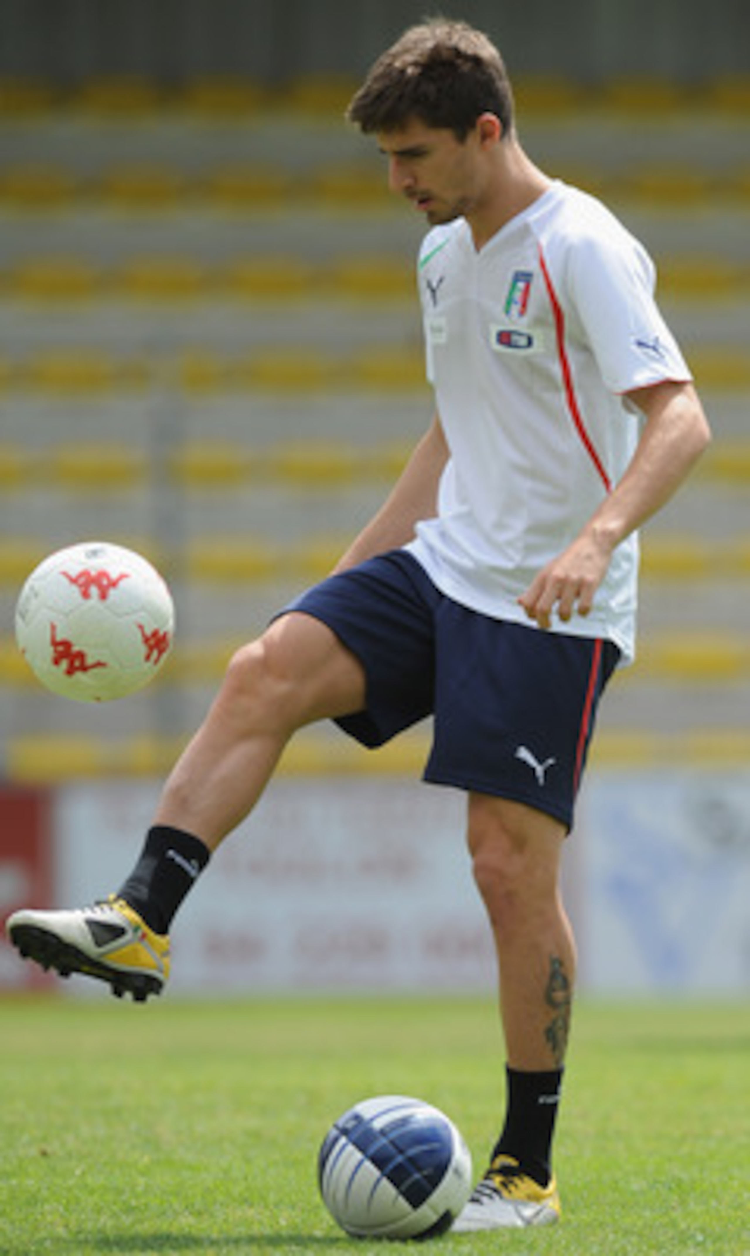 TOULON, FRANCE - JUNE 02:  Fabio Borini of Italy in action during an Italian U-21 training session at Stade de Bon Rencontre on June 2, 2011 in Toulon, France.  (Photo by Valerio Pennicino/Getty Images)