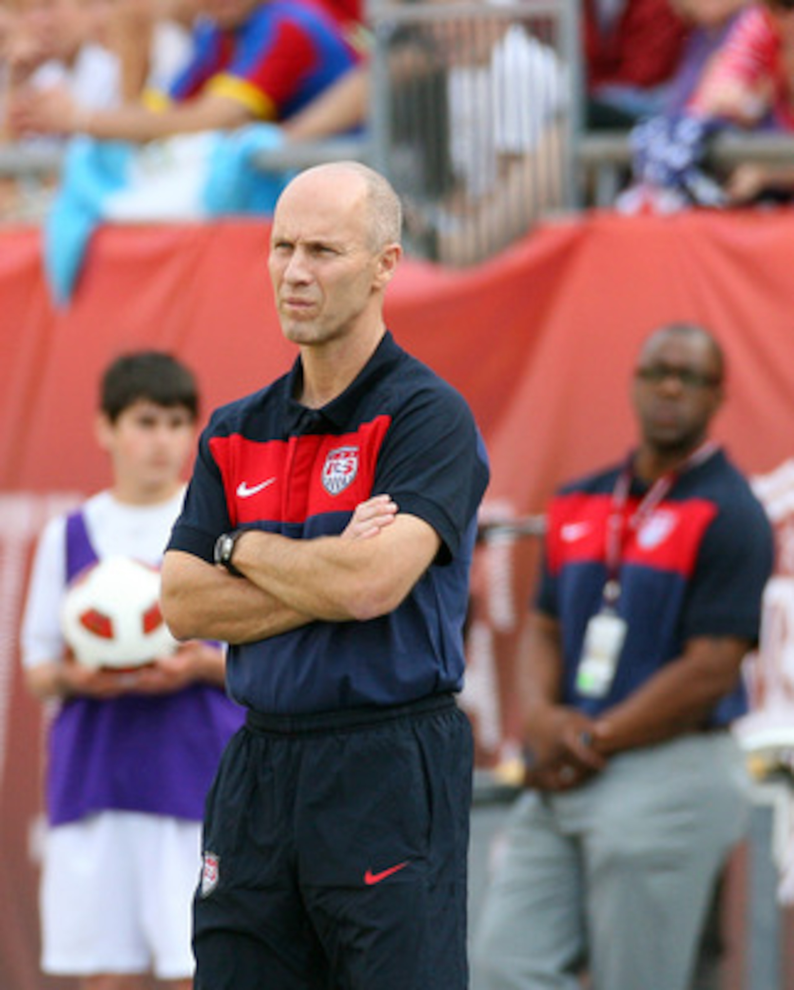 FOXBORO, MA - JUNE 04:   Head Coach Bob Bradley of the United States watches his team lose to Spain at Gillette Stadium on June 4, 2011 in Foxboro, Massachusetts. (Photo by Gail Oskin/Getty Images)