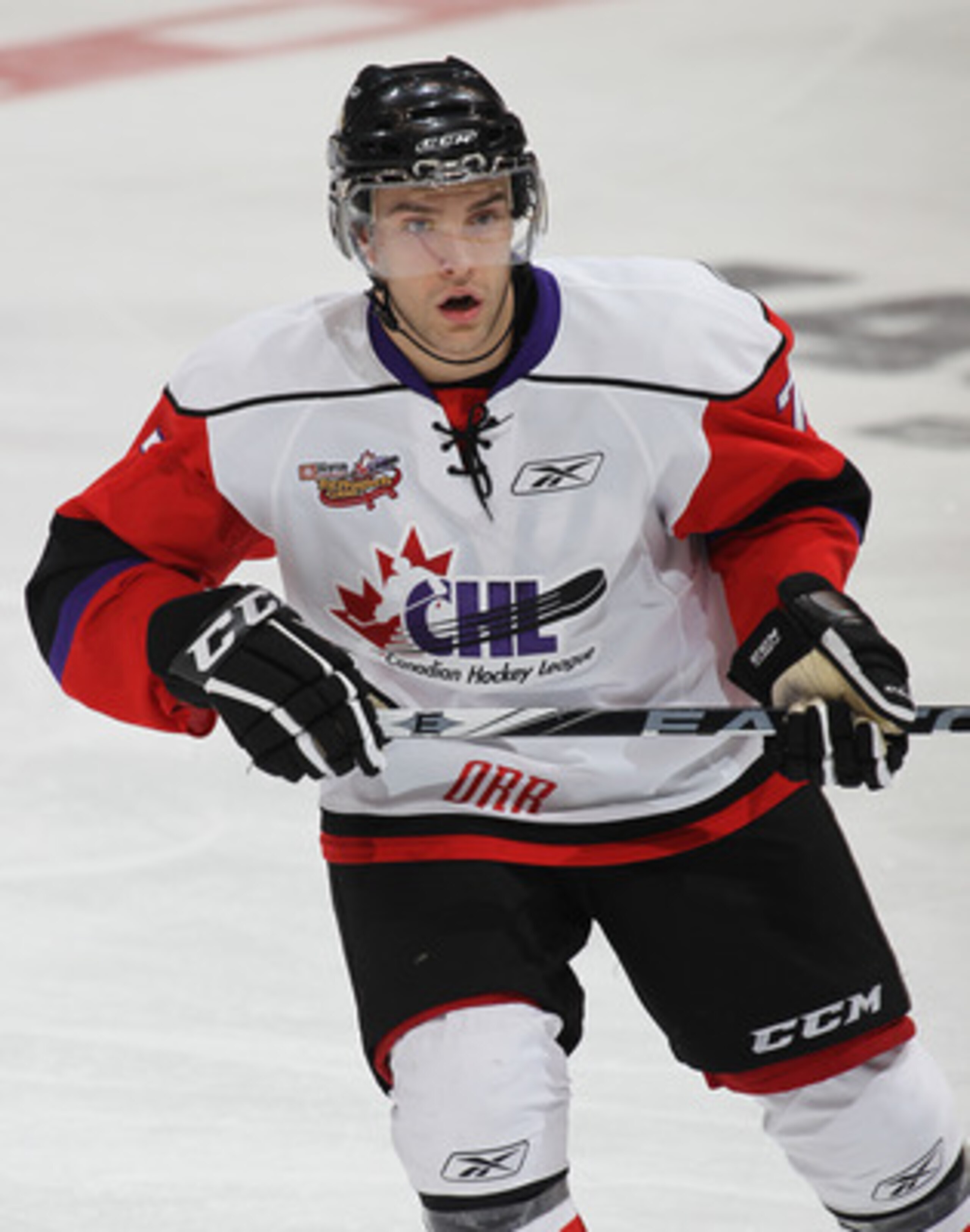 TORONTO, CAN - JANUARY 19:  Daniel Catenacci #7 of Team Orr skates against Team Cherry in the 2011 Home Hardware Top Prospects game on January 19, 2011 at the Air Canada Centre in Toronto, Canada. Team Orr defeated Team Cherry 7-1. (Photo by Claus Anderse