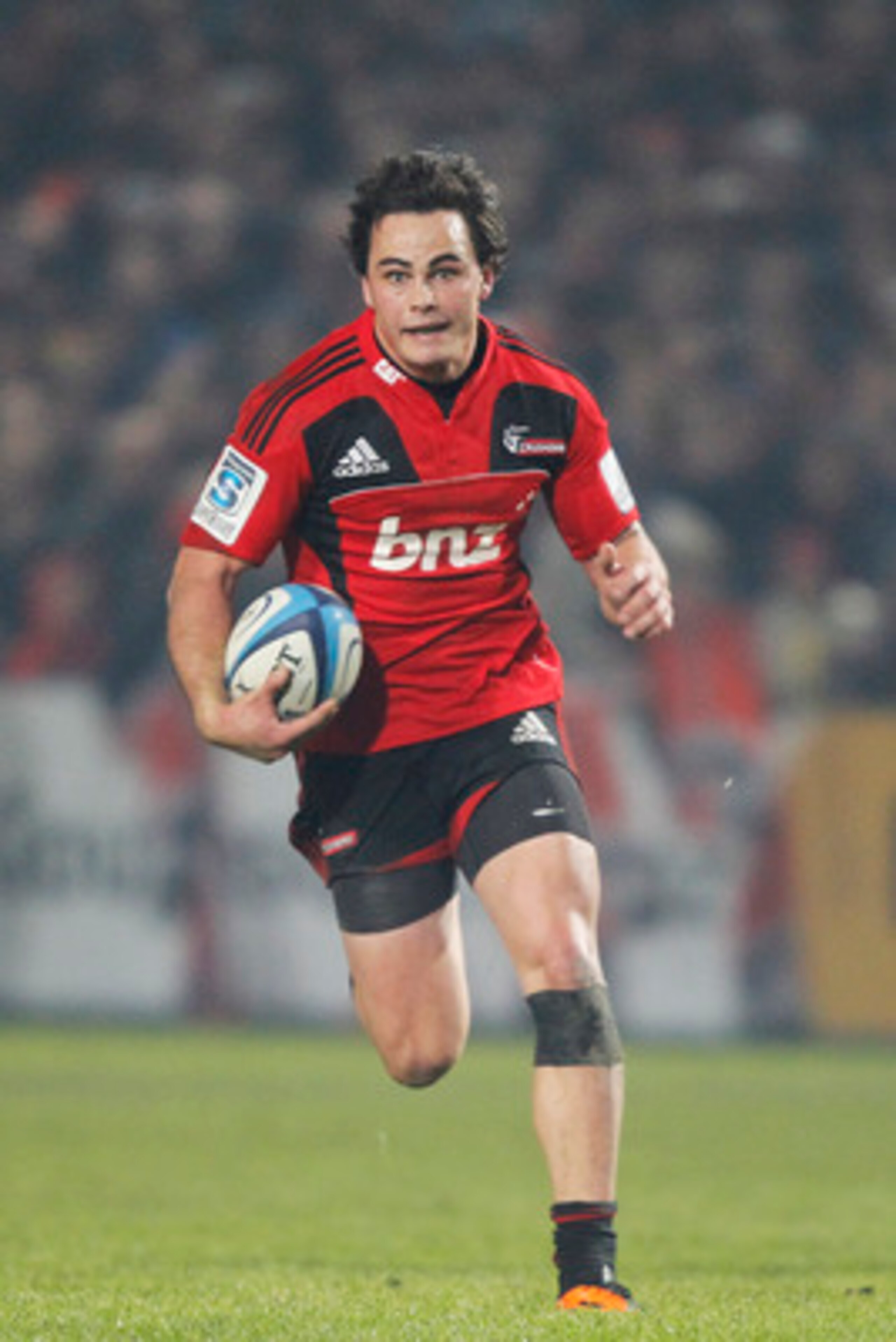 CHRISTCHURCH, NEW ZEALAND - JUNE 11: Zac Guildford of the Crusaders makes a break during the round 17 Super Rugby match between the Crusaders and the Blues at Alpine Energy Stadium on June 11, 2011 in Christchurch, New Zealand. (Photo by Martin Hunter/G CHRISTCHURCH, NEW ZEALAND - JUNE 11: Zac Guildford of the Crusaders makes a break during the round 17 Super Rugby match between the Crusaders and the Blues at Alpine Energy Stadium on June 11, 2011 in Christchurch, New Zealand. (Photo by Martin Hunter/G