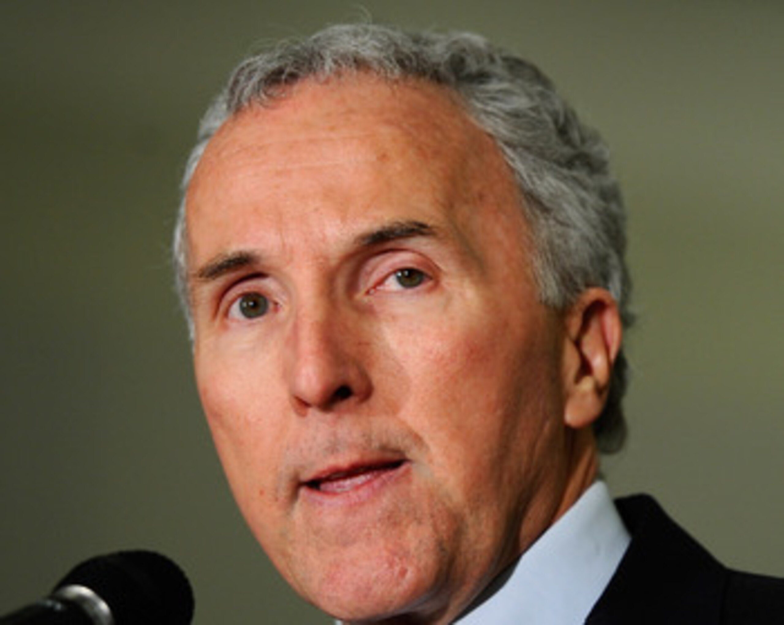 LOS ANGELES, CA - APRIL 08:  Los Angeles Dodgers owner Frank McCourt speaks during a Dodger Stadium security news conference at Los Angeles Police Department headquarters on April 8, 2011 in Los Angeles, California. It was announced that new security meas