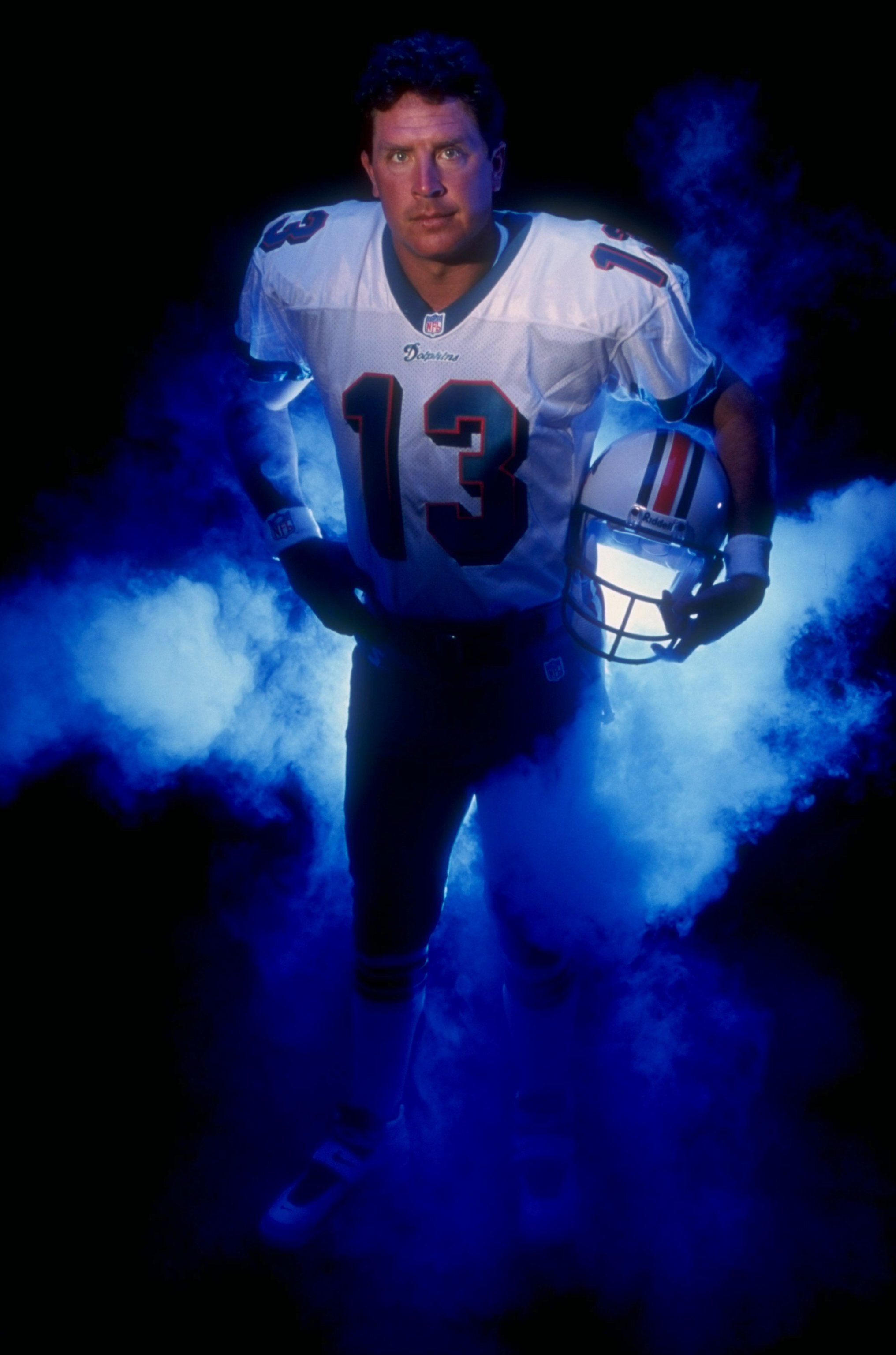 30 Apr 1998:  A portrait picture of Dan Marino #13 of the Miami Dolphins  during the NFL Quarterback Club at Disney''s Boardwalk Hotel in Orlando, Florida. Mandatory Credit: Vincent Laforet  /Allsport