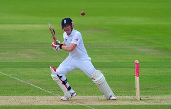 SOUTHAMPTON, ENGLAND - JUNE 19:  England batsman Eoin Morgan in action during day four of the 3rd npower test match between England and Sri Lanka on June 19, 2011 in Southampton, England.  (Photo by Stu Forster/Getty Images)
