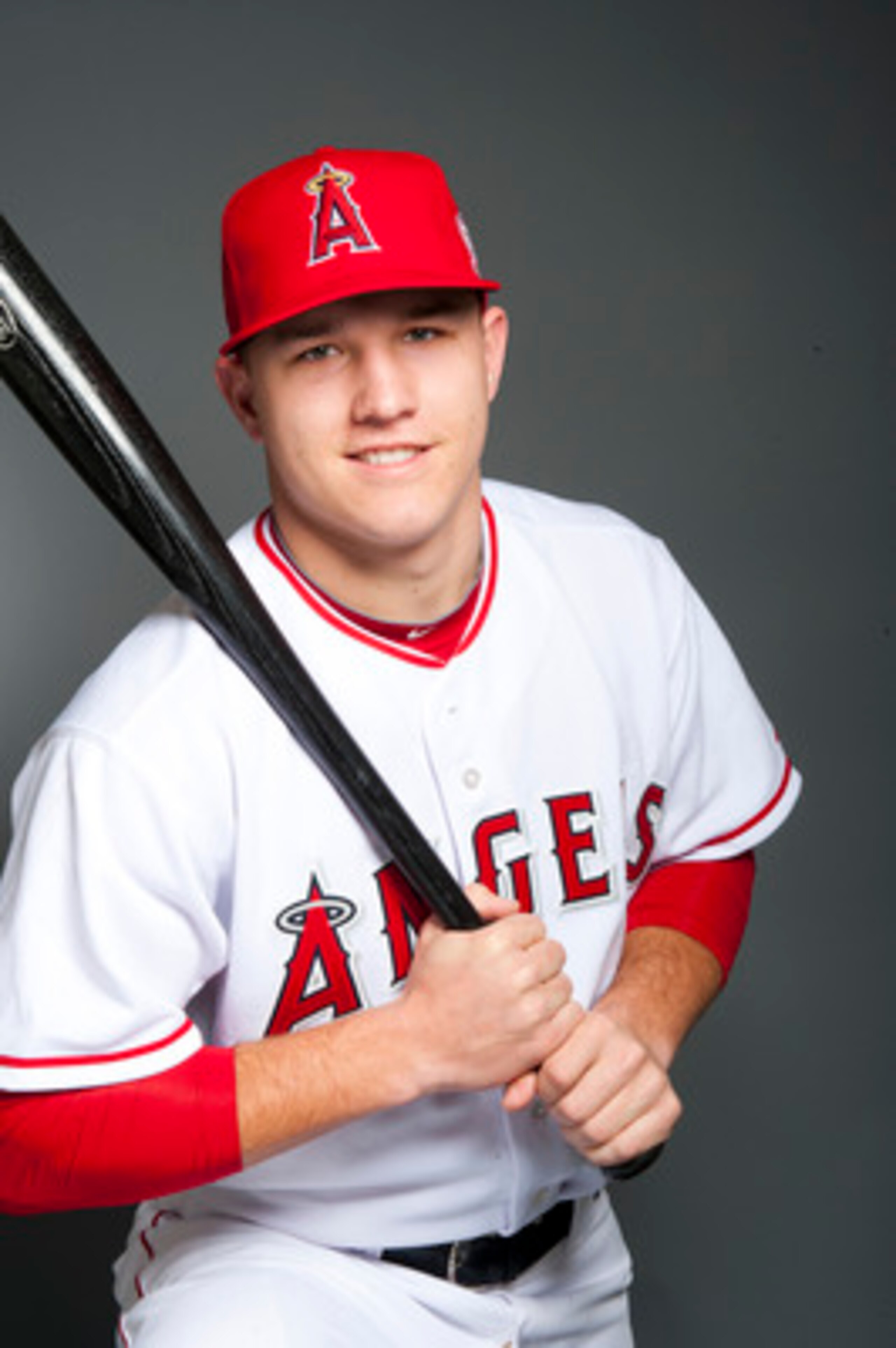 TEMPE, AZ - FEBRUARY 21: Mike Trout #90 of the Los Angeles Angels of Anaheim poses during their photo day at Tempe Diablo Stadium on February 21, 2011 in Tempe, Arizona.  (Photo by Rob Tringali/Getty Images)