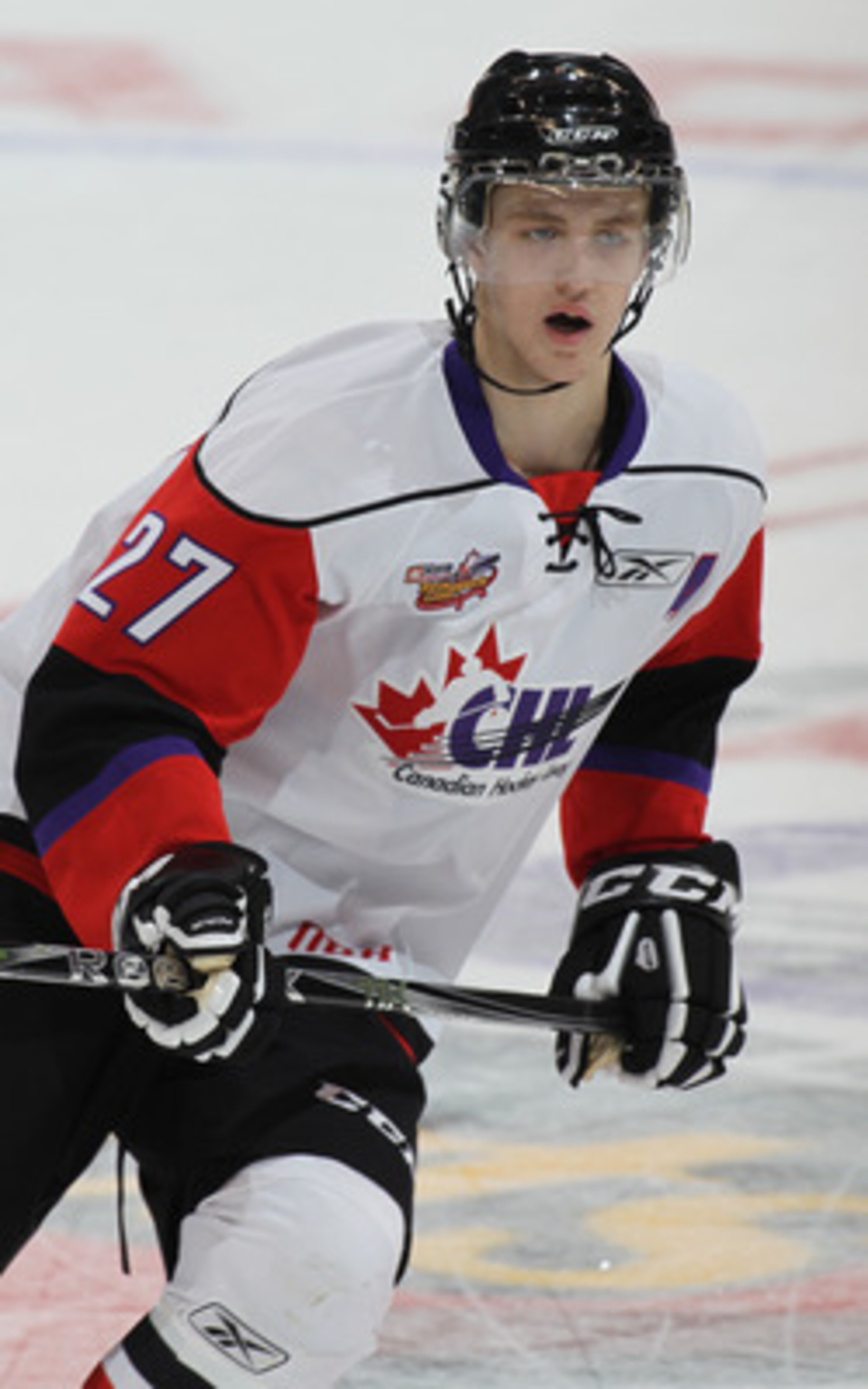 TORONTO, CAN - JANUARY 19:  Dougie Hamilton #27 of Team Orr skates against Team Cherry in the 2011 Home Hardware Top Prospects game on January 19, 2011 at the Air Canada Centre in Toronto, Canada. Team Orr defeated Team Cherry 7-1. (Photo by Claus Anderse