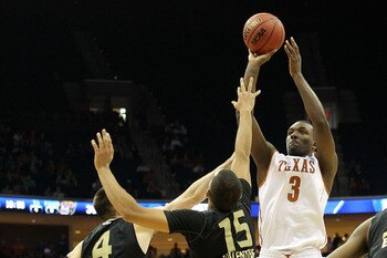 TULSA, OK - MARCH 18:  Jordan Hamilton #3 of the Texas Longhorns takes a shot against the Oakland Golden Grizzlies during the second round of the 2011 NCAA men's basketball tournament at BOK Center on March 18, 2011 in Tulsa, Oklahoma.  (Photo by Ronald M