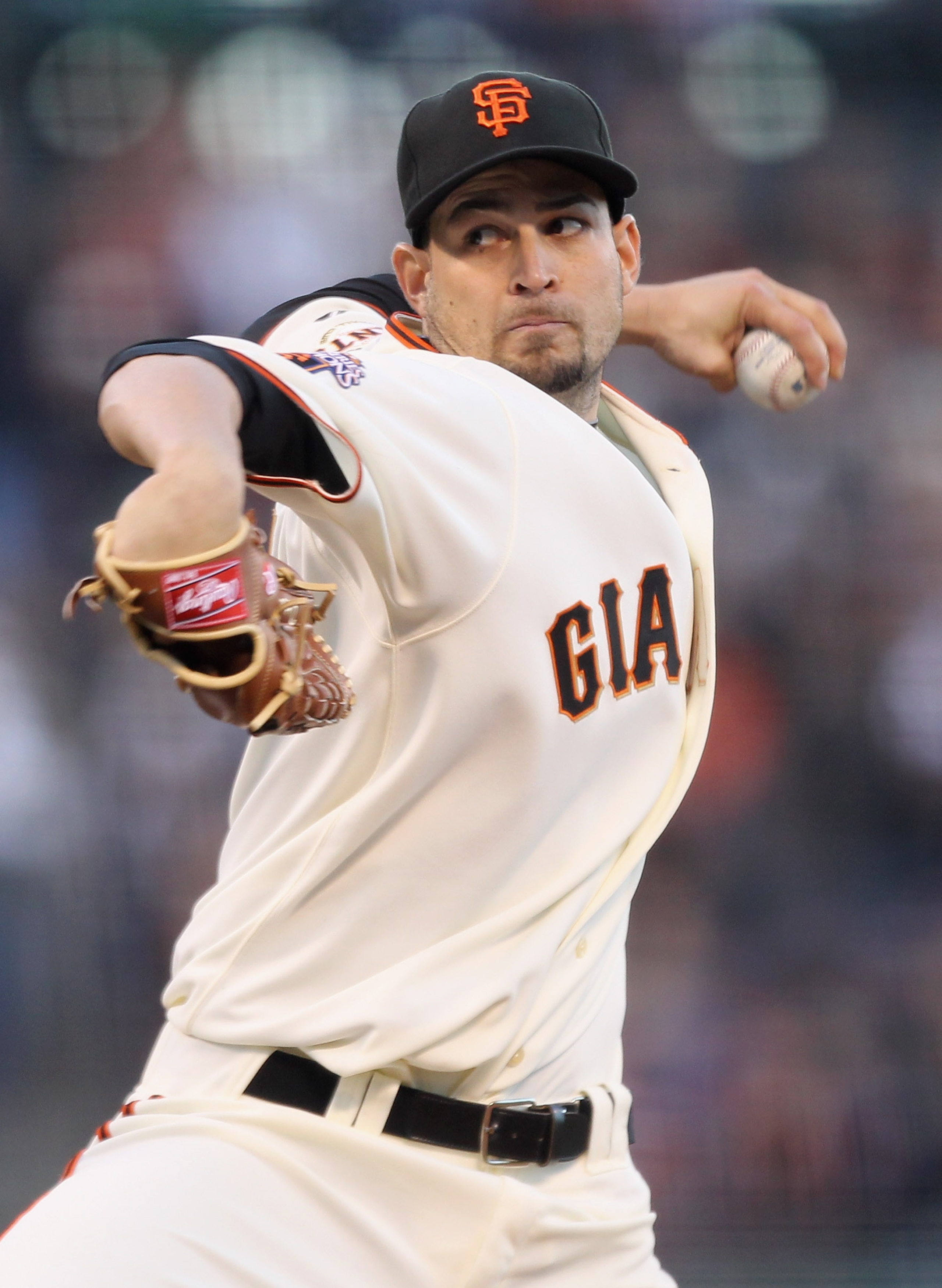 SAN FRANCISCO, CA - MAY 11:  Jonathan Sanchez #57 of the San Francisco Giants pitches against the Arizona Diamondbacks at AT&T Park on May 11, 2011 in San Francisco, California.  (Photo by Ezra Shaw/Getty Images)