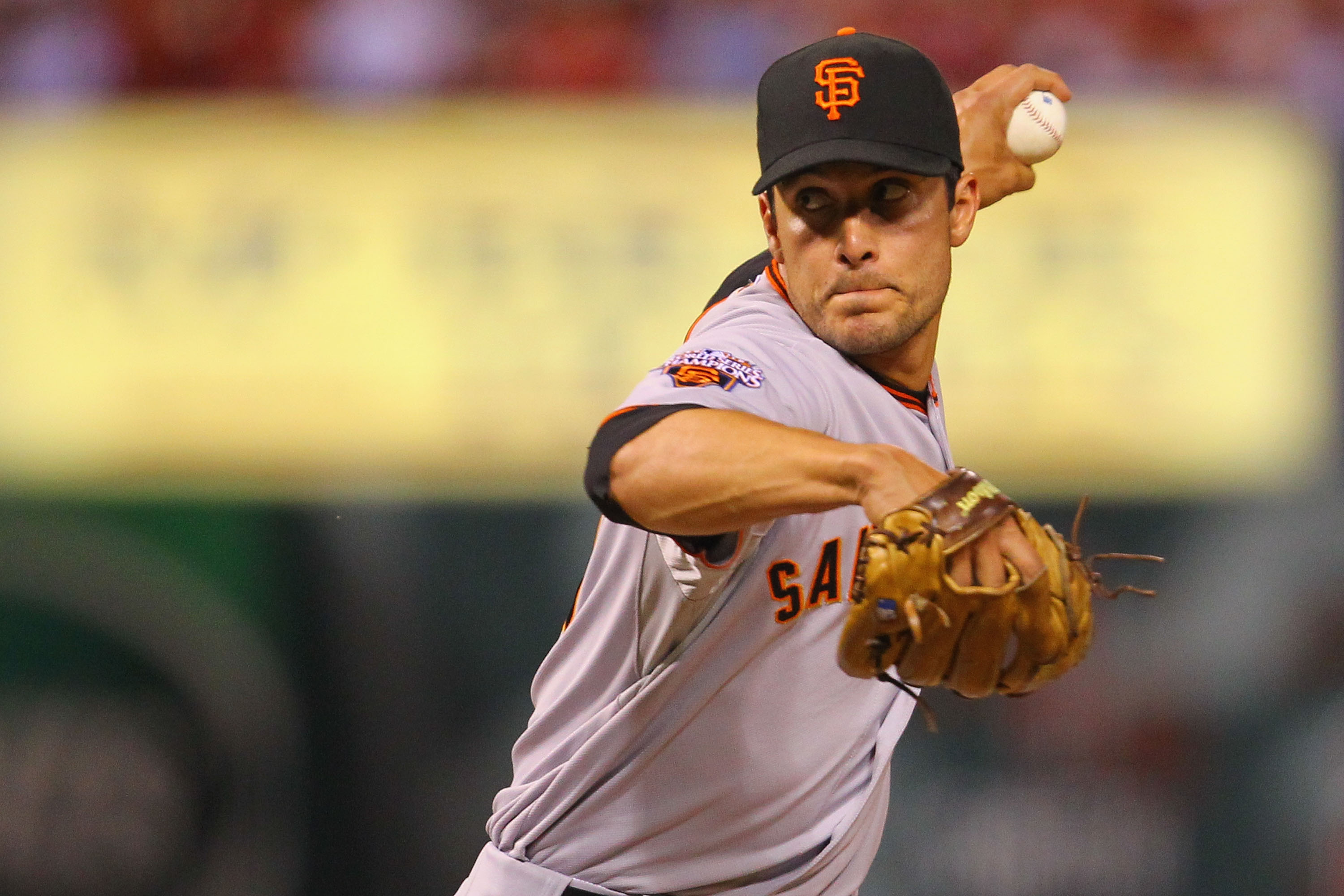 ST. LOUIS, MO - MAY 31: Reliever Javier Lopez #49 of the San Francisco Giants pitches against the St. Louis Cardinals at Busch Stadium on May 31, 2011 in St. Louis, Missouri.  (Photo by Dilip Vishwanat/Getty Images)