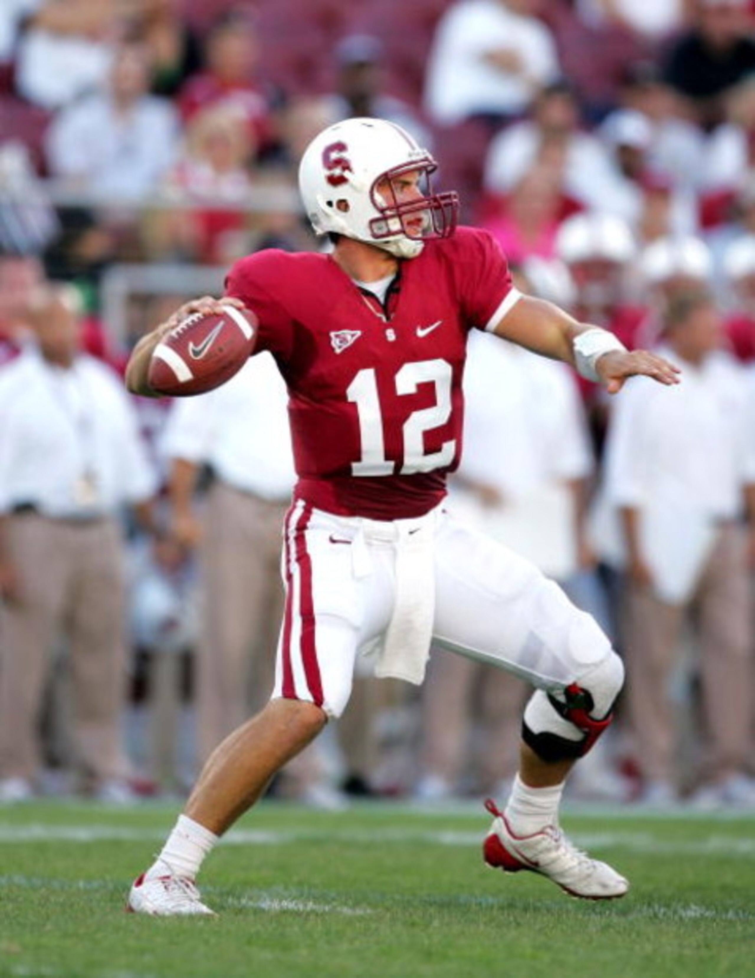 PALO ALTO, CA - SEPTEMBER 19: Andrew Luck #12 of the Stanford Cardinal passes the ball during their game against the San Jose State Spartans at Stanford Stadium on September 19, 2009 in Palo Alto, California. (Photo by Ezra Shaw/Getty Images) PALO ALTO, CA - SEPTEMBER 19: Andrew Luck #12 of the Stanford Cardinal passes the ball during their game against the San Jose State Spartans at Stanford Stadium on September 19, 2009 in Palo Alto, California. (Photo by Ezra Shaw/Getty Images)