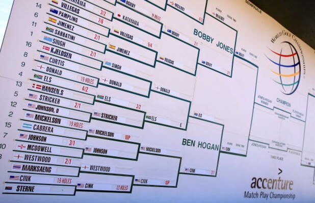 MARANA, AZ - FEBRUARY 28:  The brackets as seen during the semifinals of the Accenture Match Play Championship at the Ritz-Carlton Golf Club at Dove Mountain on February 28, 2009 in Marana, Arizona.  (Photo by Scott Halleran/Getty Images)