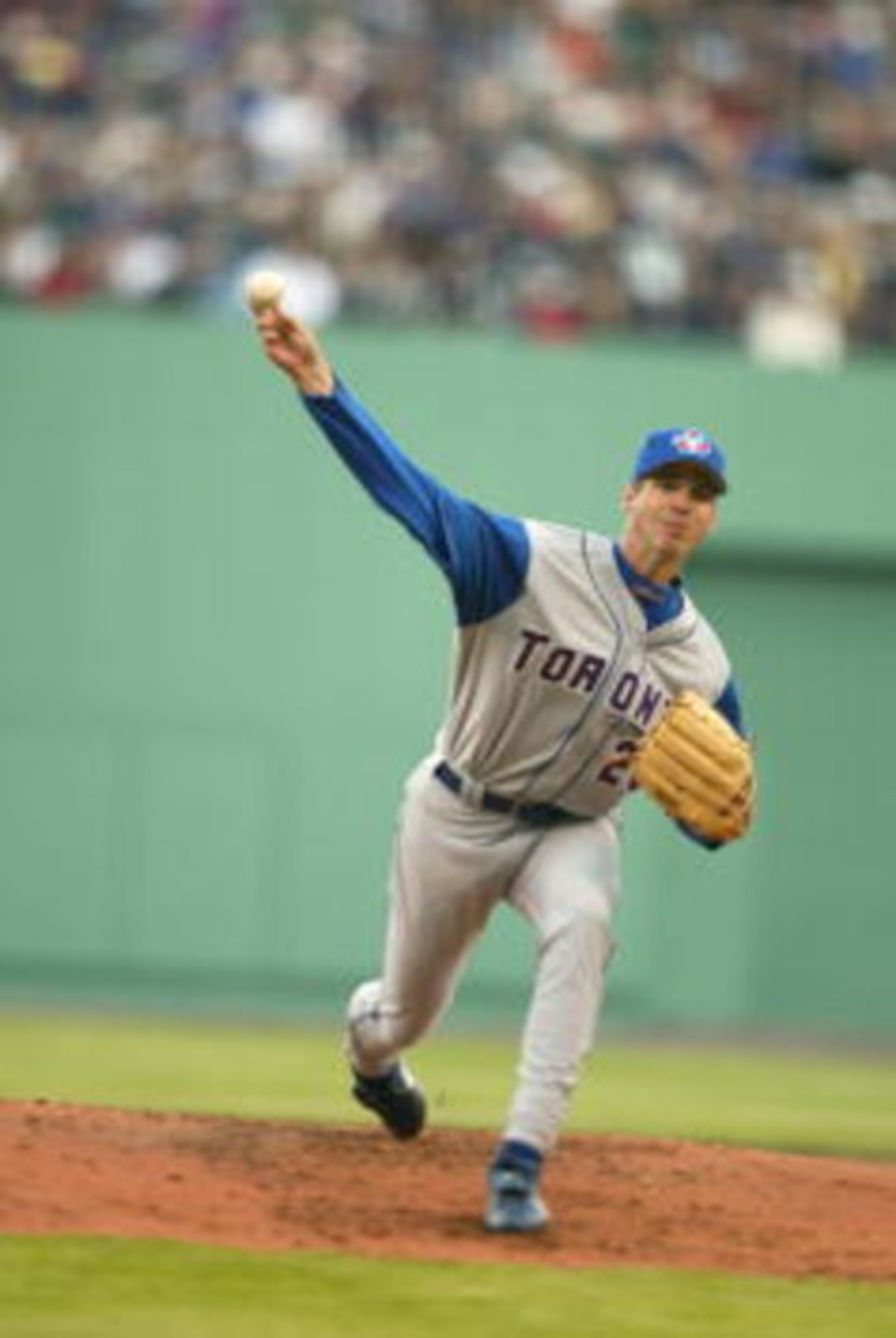 6 May 2001:  Pitcher Chris Carpenter #26 of the Toronto Blue Jays winds back for the pitch during the game against the Seattle Mariners at Safeco Field in Seattle, Washington. The Blue Jays defeated the Mariners 11-3.Mandatory Credit: Otto Greule Jr  /All