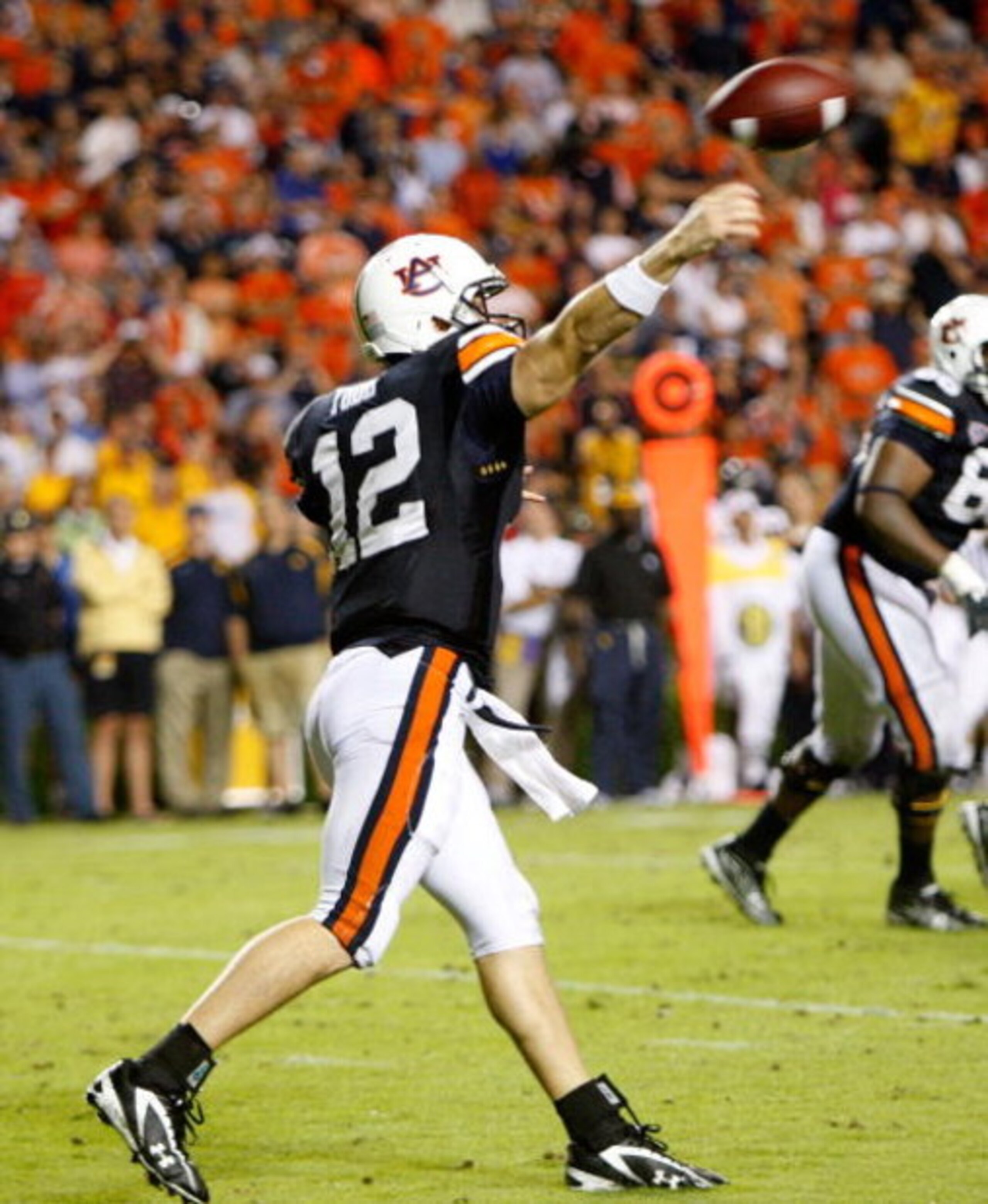 AUBURN, AL - SEPTEMBER 19: Quarterback Chris Todd #12 of the Auburn Tigers against the West Virginia Mountaineers at Jordan-Hare Stadium on September 19, 2009 in Auburn, Alabama. (Photo by Kevin C. Cox/Getty Images) AUBURN, AL - SEPTEMBER 19: Quarterback Chris Todd #12 of the Auburn Tigers against the West Virginia Mountaineers at Jordan-Hare Stadium on September 19, 2009 in Auburn, Alabama. (Photo by Kevin C. Cox/Getty Images)