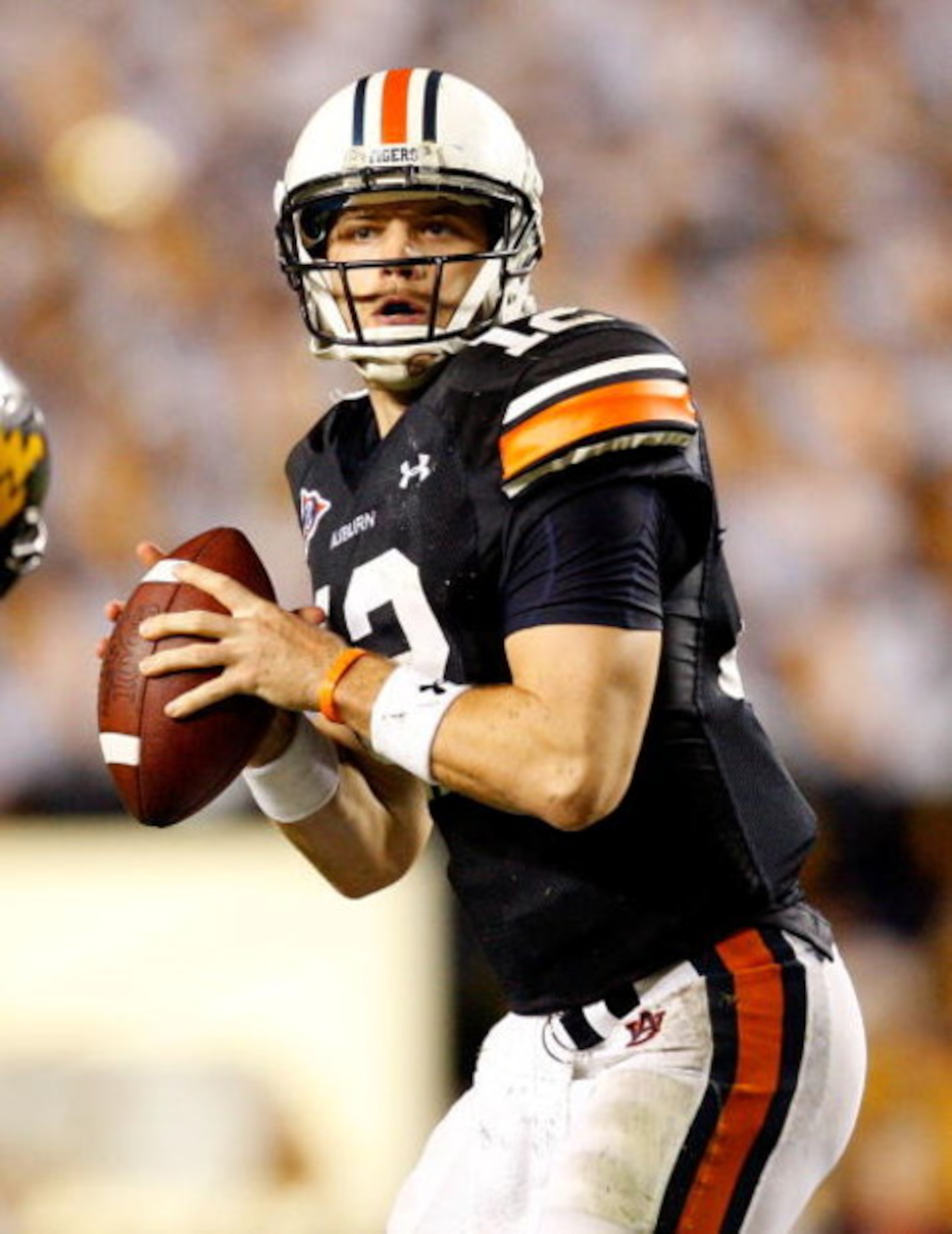 AUBURN, AL - SEPTEMBER 19:  Quarterback Chris Todd #12 of the Auburn Tigers against the West Virginia Mountaineers at Jordan-Hare Stadium on September 19, 2009 in Auburn, Alabama.  (Photo by Kevin C. Cox/Getty Images)