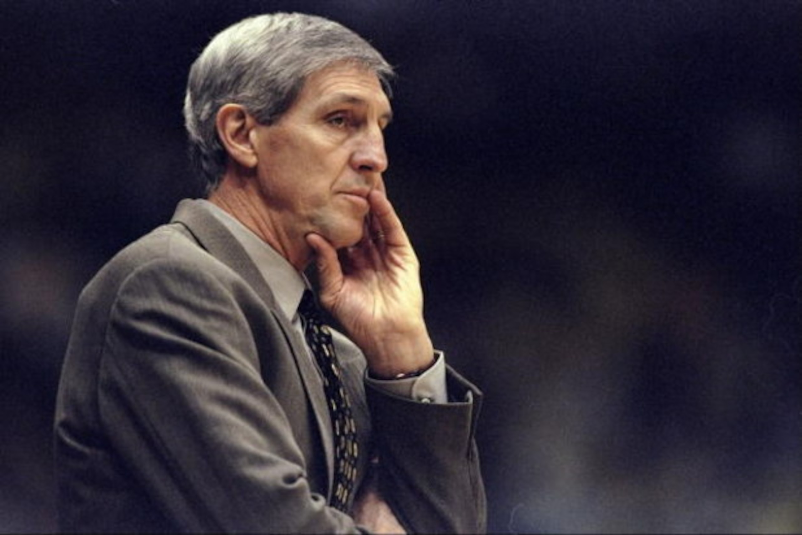 7 Feb 1999: Coach Jerry Sloan of the Los Angeles Lakers looking on during the game against the Utah Jazz at the Great Western Forum in Inglewood, California. The Jazz defeated the Lakers 100-91. Mandatory Credit: Todd Warshaw /Allsport 7 Feb 1999: Coach Jerry Sloan of the Los Angeles Lakers looking on during the game against the Utah Jazz at the Great Western Forum in Inglewood, California. The Jazz defeated the Lakers 100-91. Mandatory Credit: Todd Warshaw /Allsport