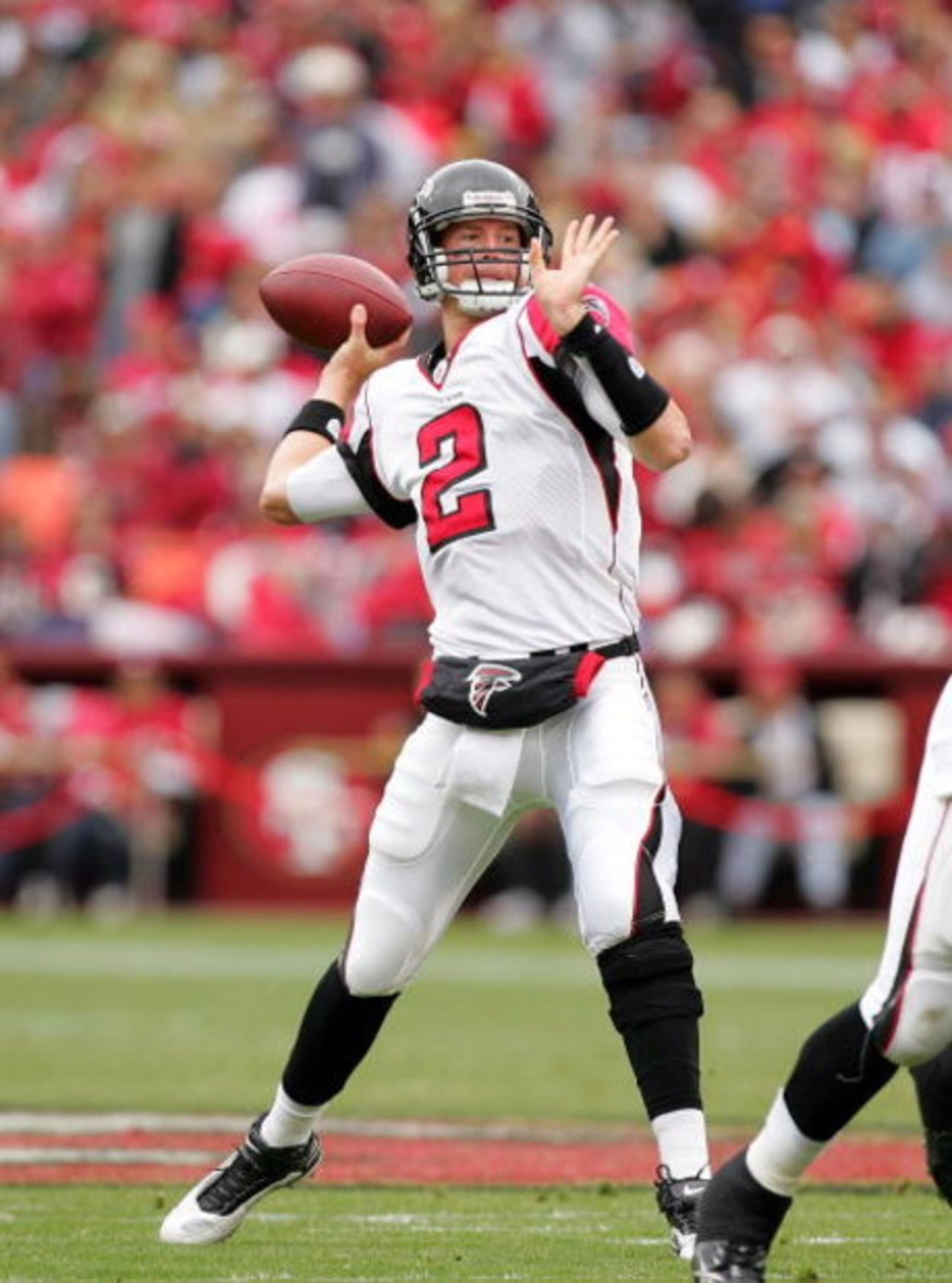 SAN FRANCISCO - OCTOBER 11: Matt Ryan #2 of the Atlanta Falcons passes the ball during their game against the San Francisco 49ers at Candlestick Park on October 11, 2009 in San Francisco, California. (Photo by Ezra Shaw/Getty Images) SAN FRANCISCO - OCTOBER 11: Matt Ryan #2 of the Atlanta Falcons passes the ball during their game against the San Francisco 49ers at Candlestick Park on October 11, 2009 in San Francisco, California. (Photo by Ezra Shaw/Getty Images)