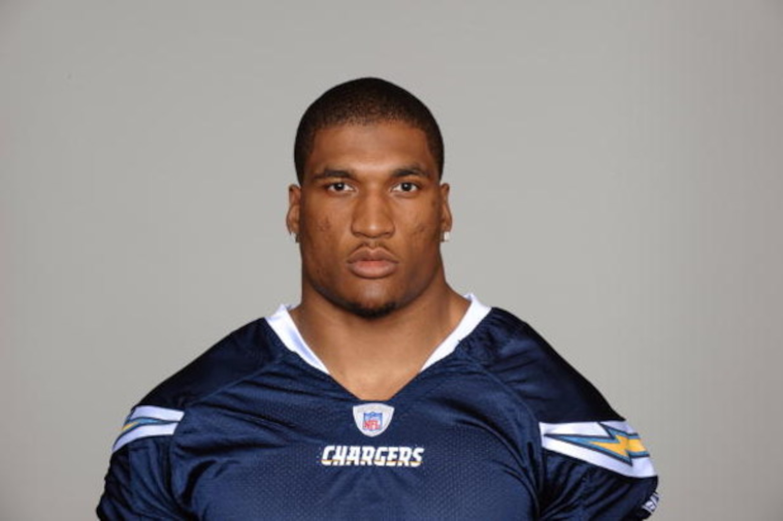 SAN DIEGO - 2009:  Larry English of the San Diego Chargers poses for his 2009 NFL headshot at photo day in San Diego, California.  (Photo by NFL Photos)  