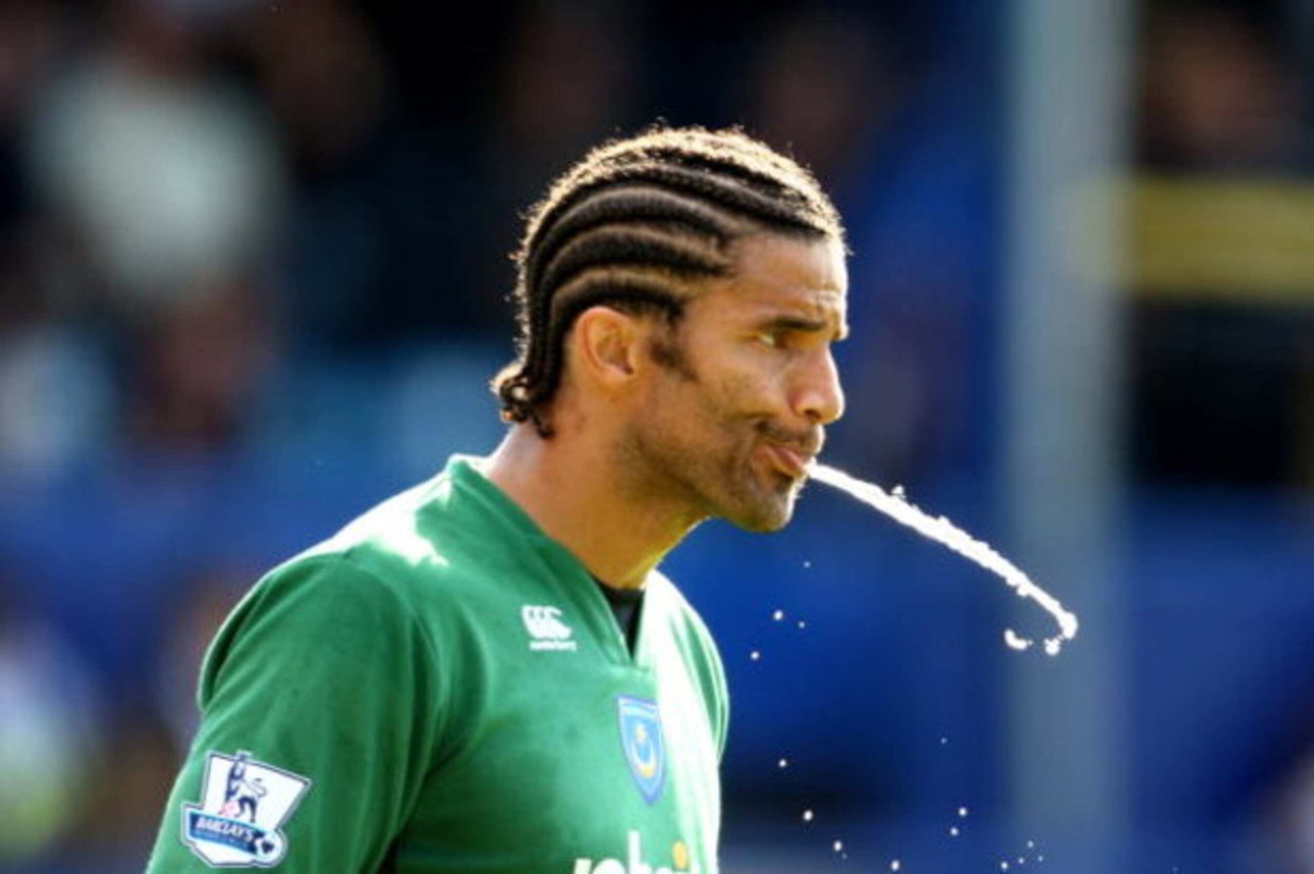 PORTSMOUTH, ENGLAND - SEPTEMBER 12:  David James of Portsmouth during the Barclays Premier League match between Portsmouth and Bolton Wanderers at Fratton Park on September 12, 2009 in Portsmouth, England.  (Photo by Phil Cole/Getty Images)
