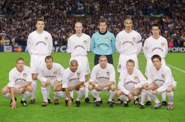 2 May 2001:  Leeds United team group before the UEFA Champions League Semi-Finals first leg match against Valencia played at Elland Road, in Leeds, England. The match ended in a 0-0 draw. \ Mandatory Credit: Alex Livesey /Allsport