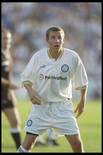19 Jul 1996:  Lee Bowyer in action for Leeds during the pre-season friendly against Sherbourne in Ireland                                                 Mandatroy Credit: Shaun Botterill/Allsport UK