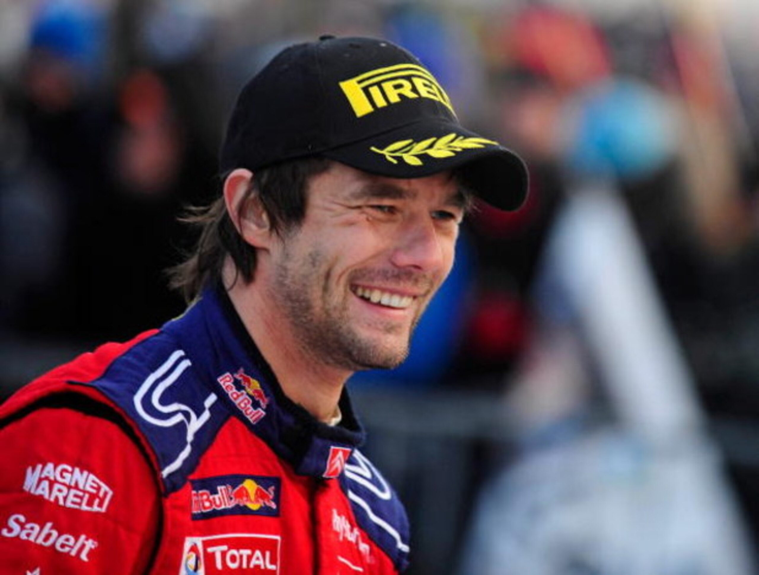 HAMAR, NORWAY - FEBRUARY 15:  Sebastien Loeb of France, driver of the Citroen C4 Total smiles after overall victory in Rally Norway 2009 on February 15, 2009 in Hamar, Norway.  (Photo by Reporter Images/Getty Images)
