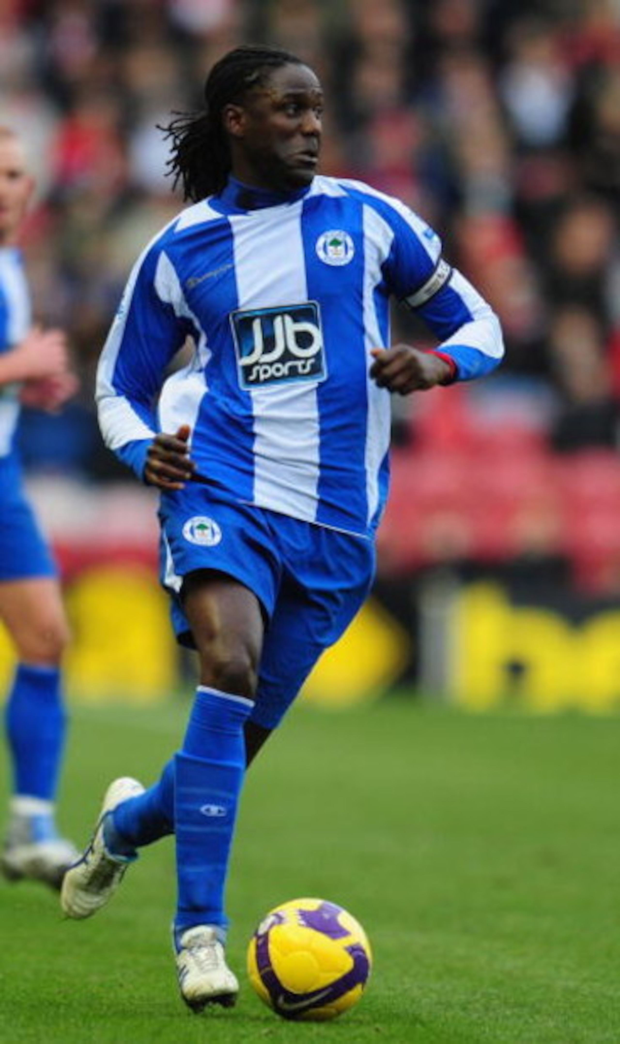 MIDDLESBROUGH, UNITED KINGDOM - FEBRUARY 21: Mario Melchiot of Wigan in action during the Barclays Premier League match between Middlesbrough and Wigan Athletic at the Riverside on February 21, 2009 in Middlesbrough, England. (Photo by Mike Hewitt/Getty MIDDLESBROUGH, UNITED KINGDOM - FEBRUARY 21: Mario Melchiot of Wigan in action during the Barclays Premier League match between Middlesbrough and Wigan Athletic at the Riverside on February 21, 2009 in Middlesbrough, England. (Photo by Mike Hewitt/Getty