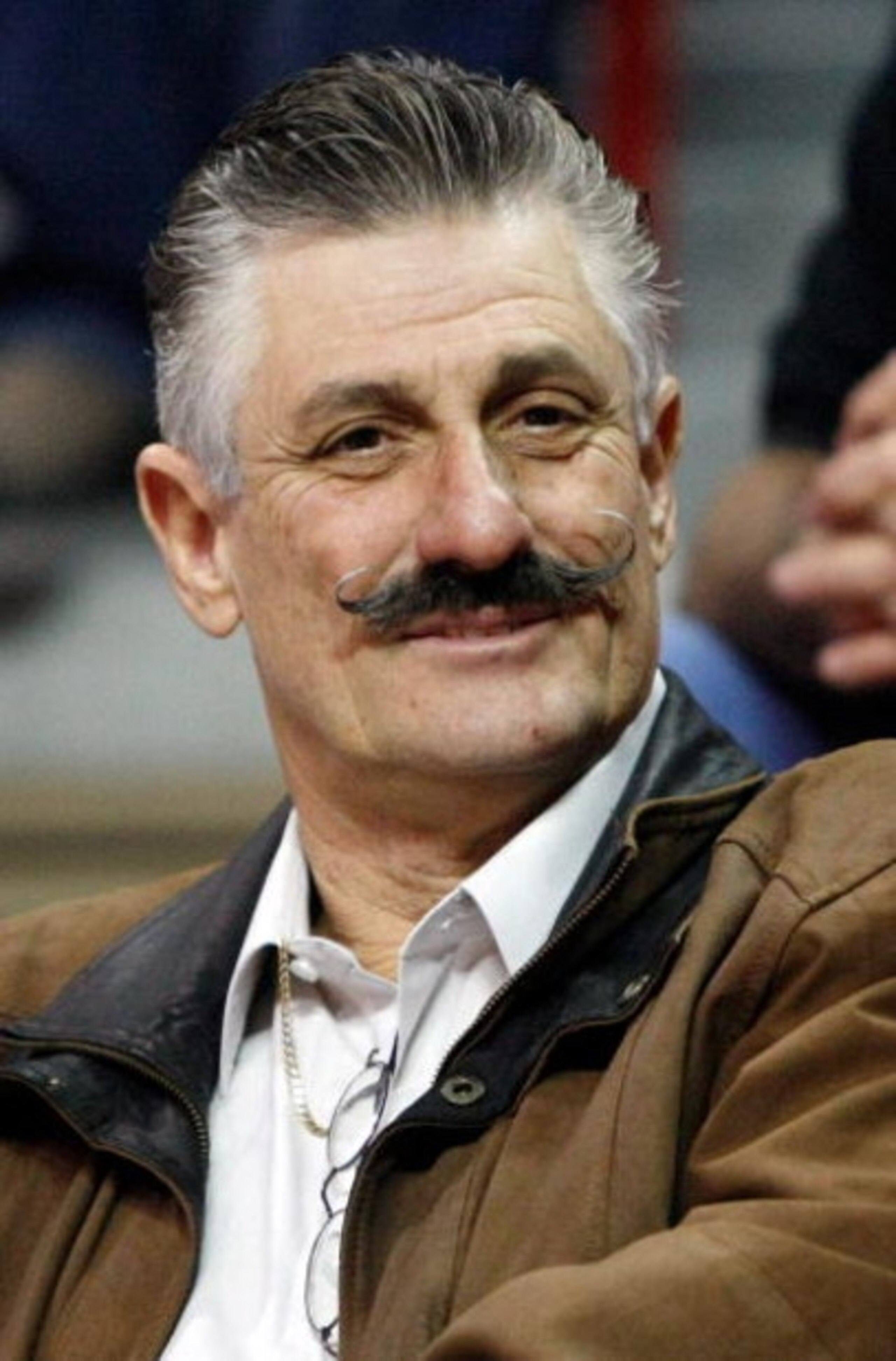 LAS VEGAS - FEBRUARY 03:  Major League Baseball Hall of Fame pitcher Rollie Fingers appears at a basketball game between the San Diego State Aztecs and UNLV Rebels at the Thomas & Mack Center February 3, 2009 in Las Vegas, Nevada.  (Photo by Ethan Miller/