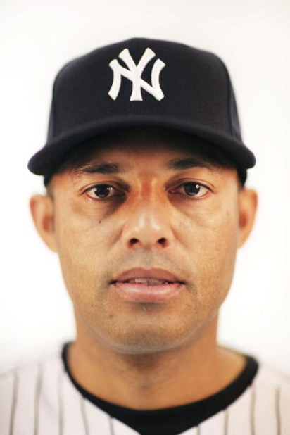 TAMPA, FL - FEBRUARY 19:  (EDITOR'S NOTE: IMAGES HAVE BEEN DIGITALLY DESATURATED) Mariano Rivera #42 of the New York Yankees poses during Photo Day on February 19, 2009 at George M. Steinbrenner Field in Tampa, Florida.  (Photo by Nick Laham/Getty Images)